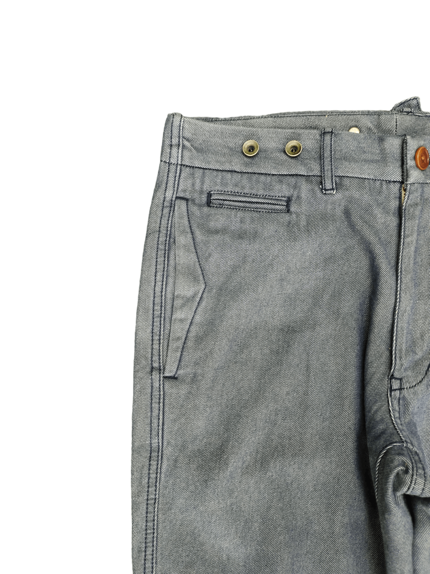 Japanese Brand Vintage Navy Buckle Back Denim Pants Inspired Wwii Size US 30 / EU 46 - 13 Thumbnail