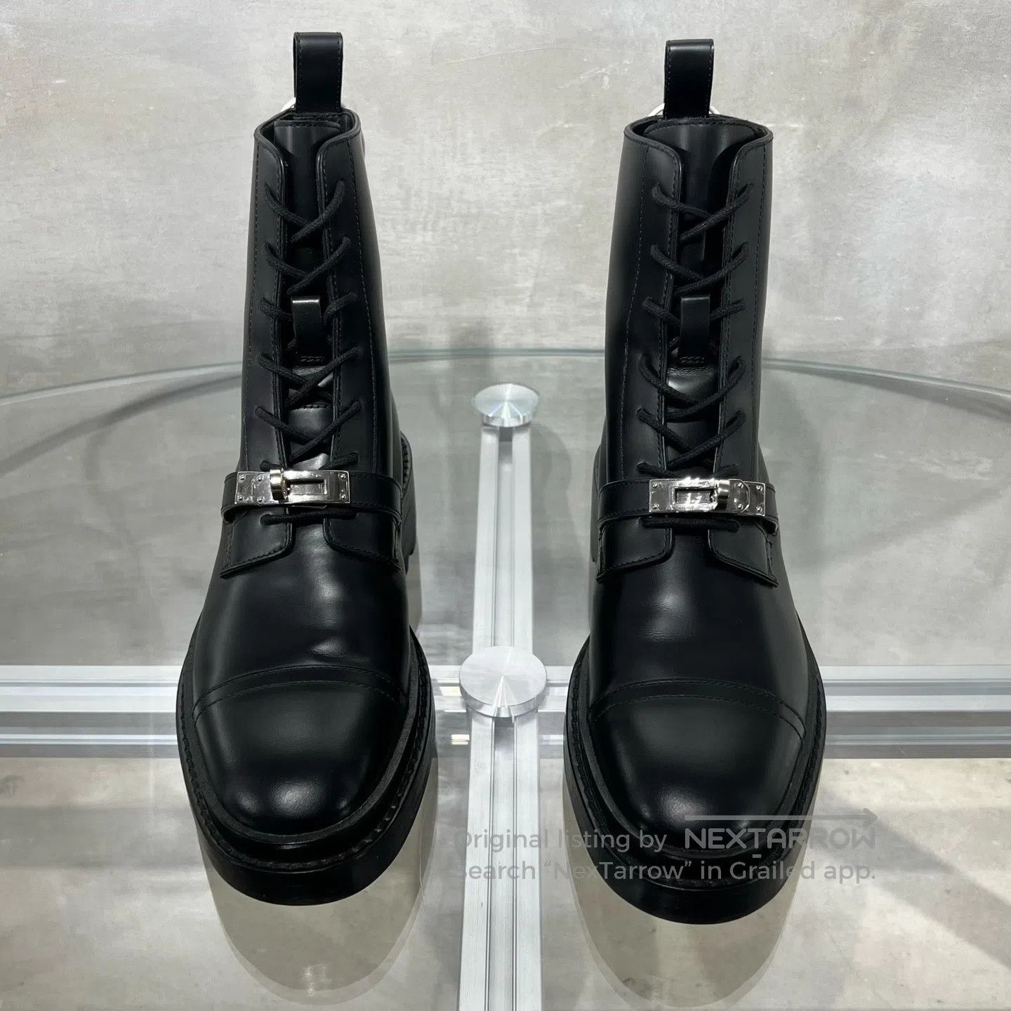 Hermes Hermes Kelly in black Martin boots Size US 5.5 / IT 35.5 - 2 Thumbnail