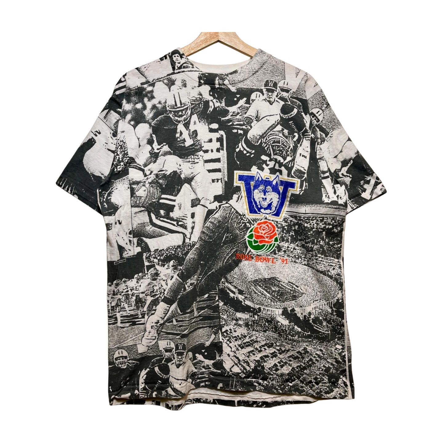 Champion × Vintage Vintage 91 Champion Washington Huskies T-shirt XL Size US XL / EU 56 / 4 - 1 Thumbnail
