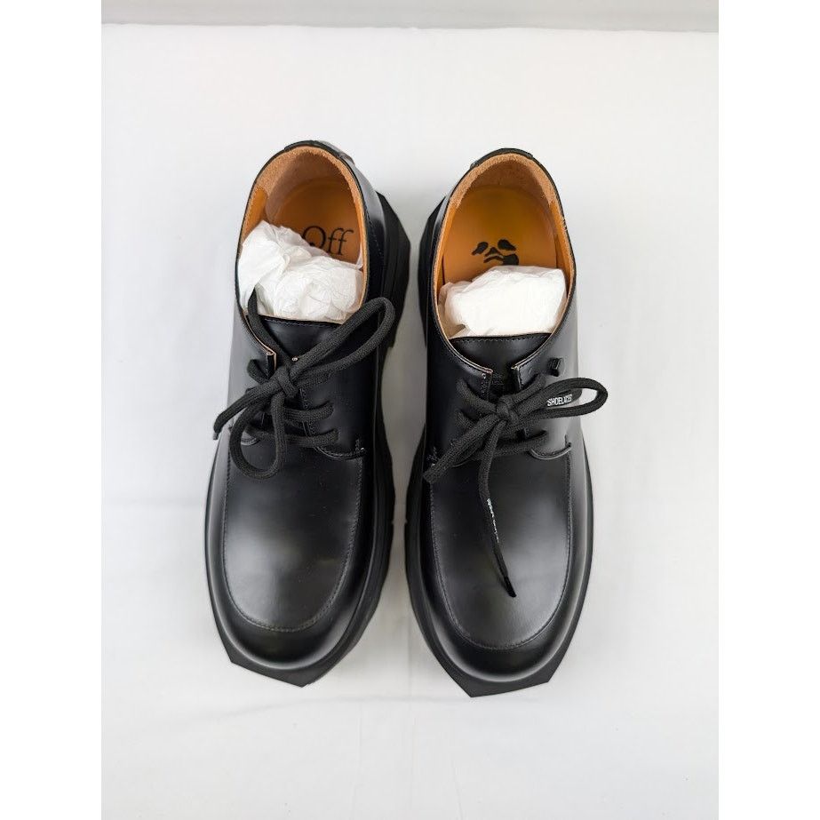 Off-White o1rshd1 Sponge Sole Leather Boot in Black Size US 10 / EU 43 - 15 Thumbnail