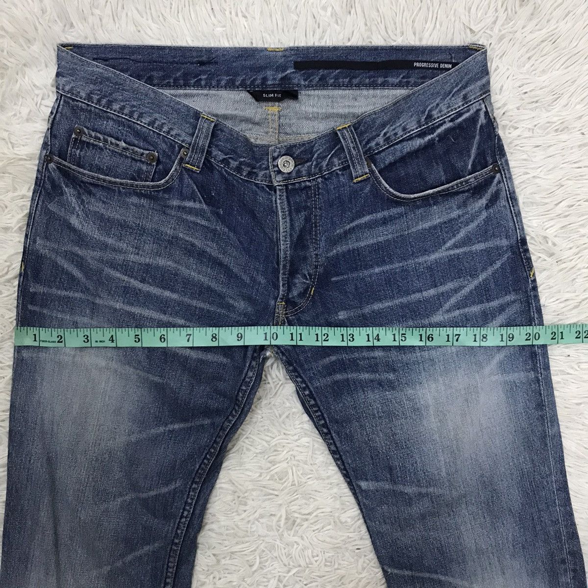 Japanese Brand Azul Denim Collection Hoover Progresive Denim Slimfit Jeans Size US 31 - 16 Thumbnail