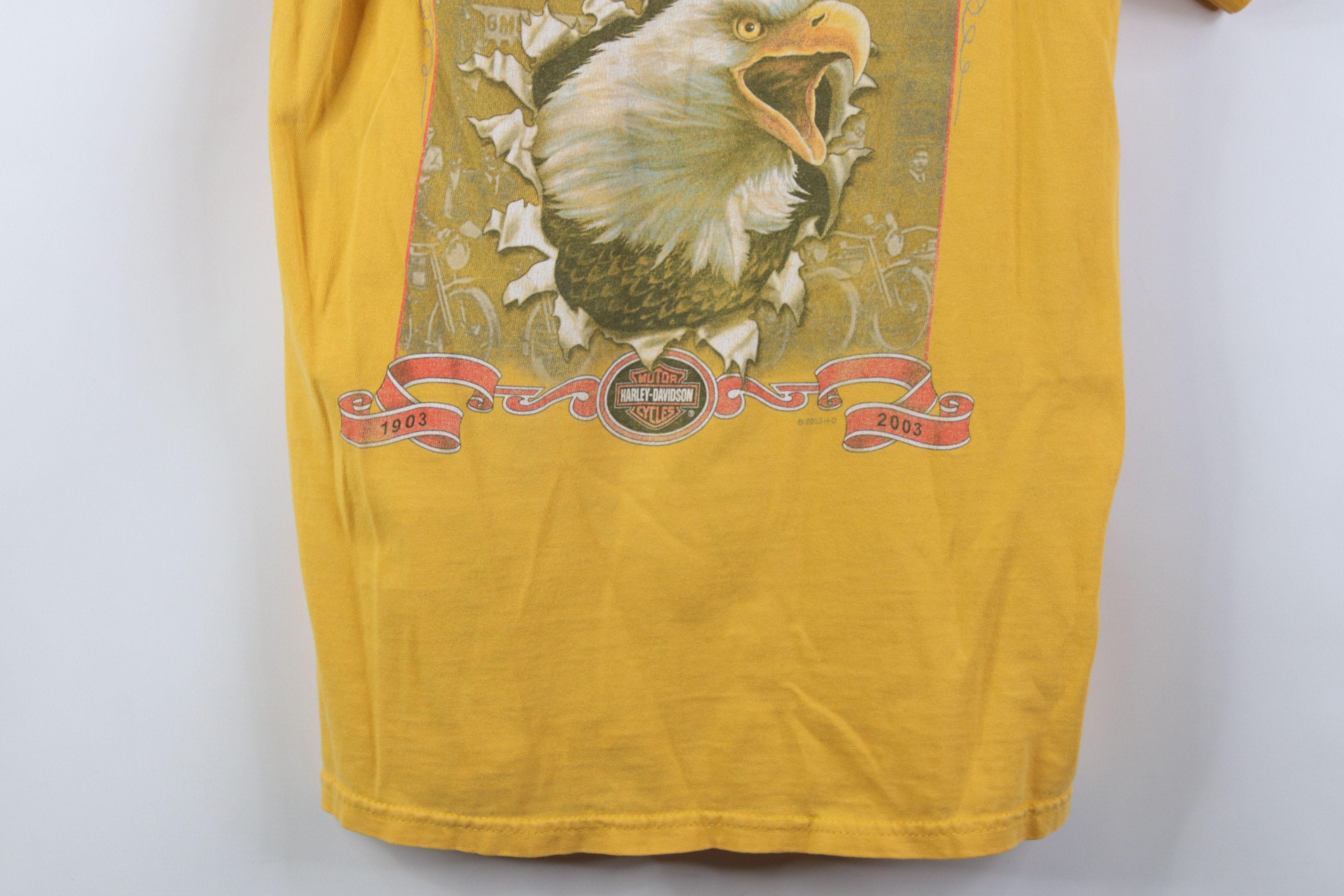 Harley Davidson Vintage Y2K 2003 Harley Davidson Anniversary Eagle T-Shirt Size US S / EU 44-46 / 1 - 3 Thumbnail