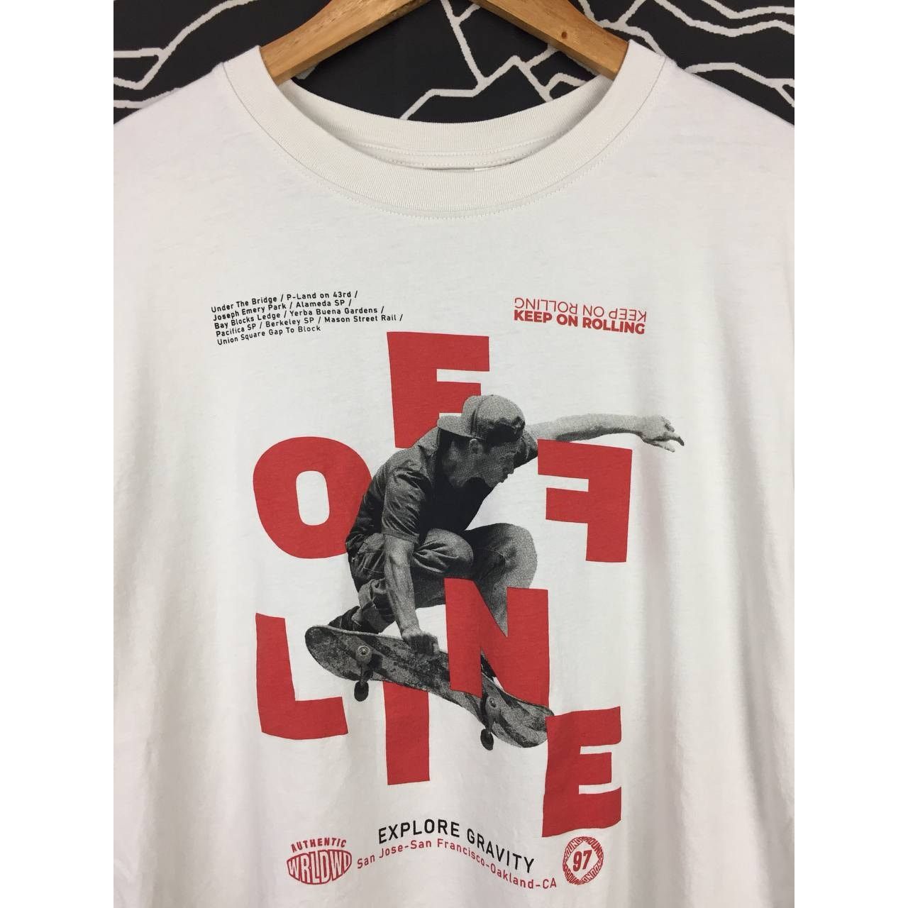 H&M × Vintage H&M Keep On Rolling Explore Gravity Long Sleeve Skate Tee Size US L / EU 52-54 / 3 - 3 Thumbnail