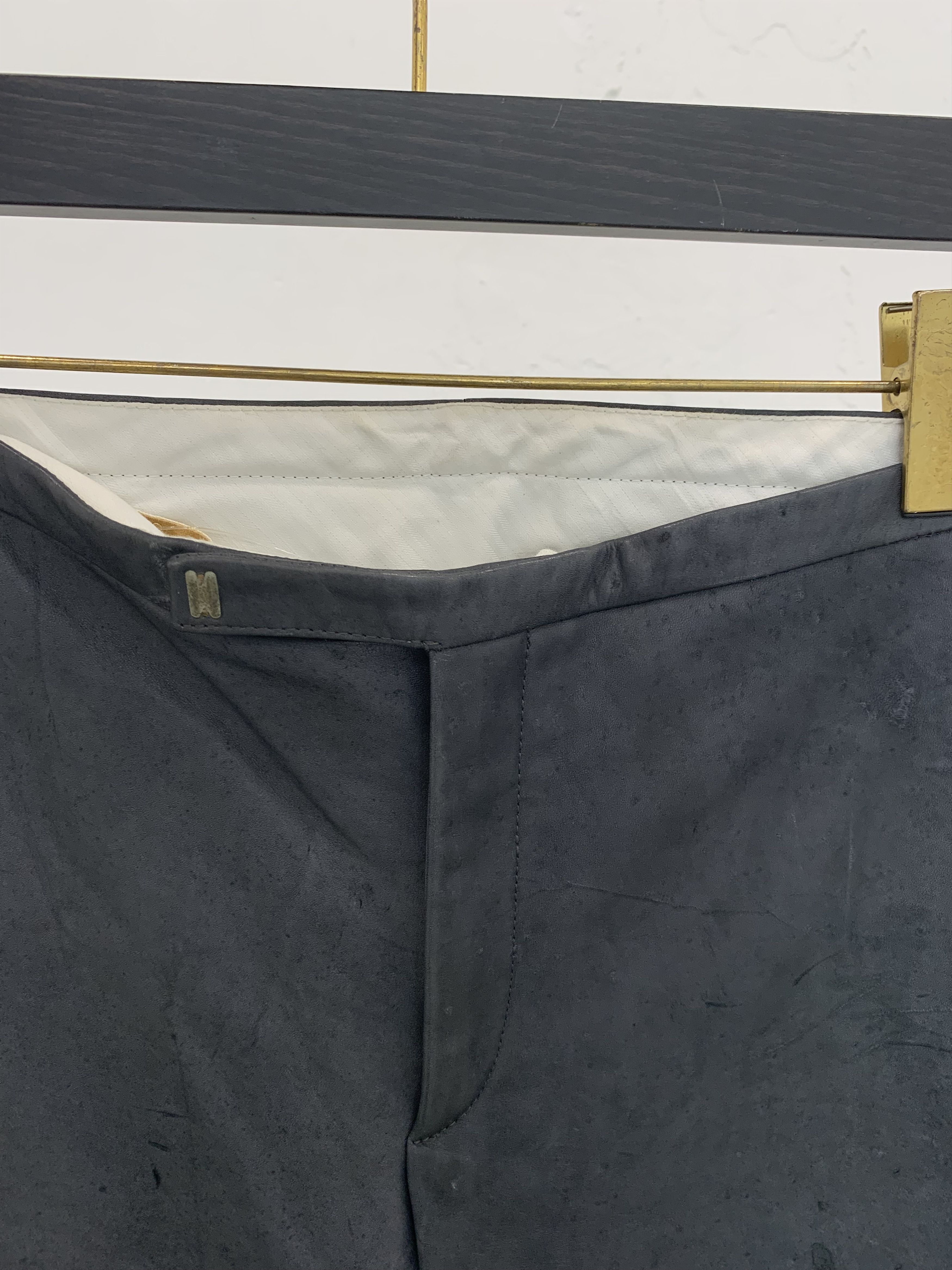 Carol Christian Poell SAMPLE CAROL CHRISTIAN POELL FALL 00 01 LEATHER PANTS Size US 34 / EU 50 - 3 Thumbnail
