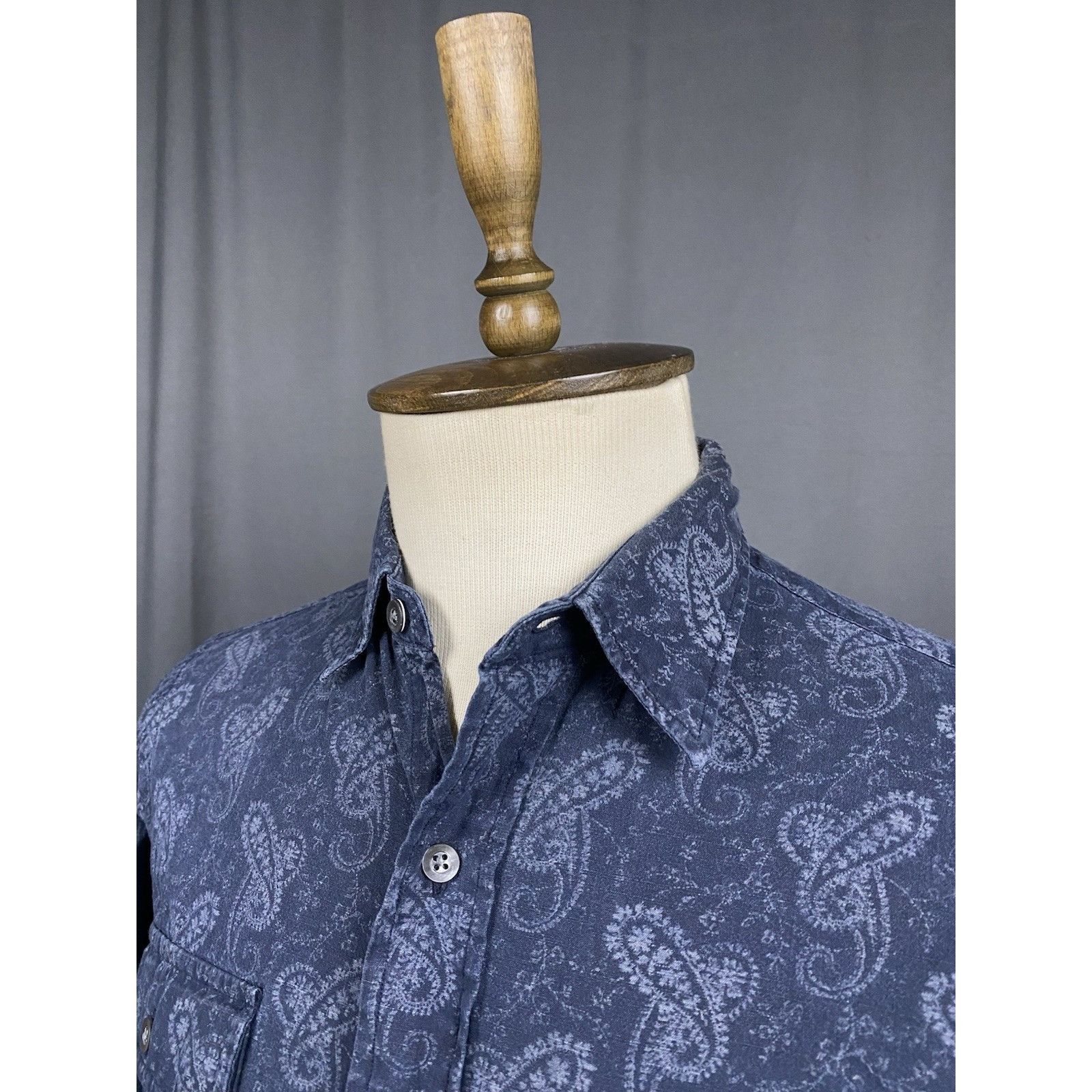 Polo Ralph Lauren Polo Ralph Lauren Paisley Men's Blue Longsleeve Shirt Size M Size US M / EU 48-50 / 2 - 5 Thumbnail