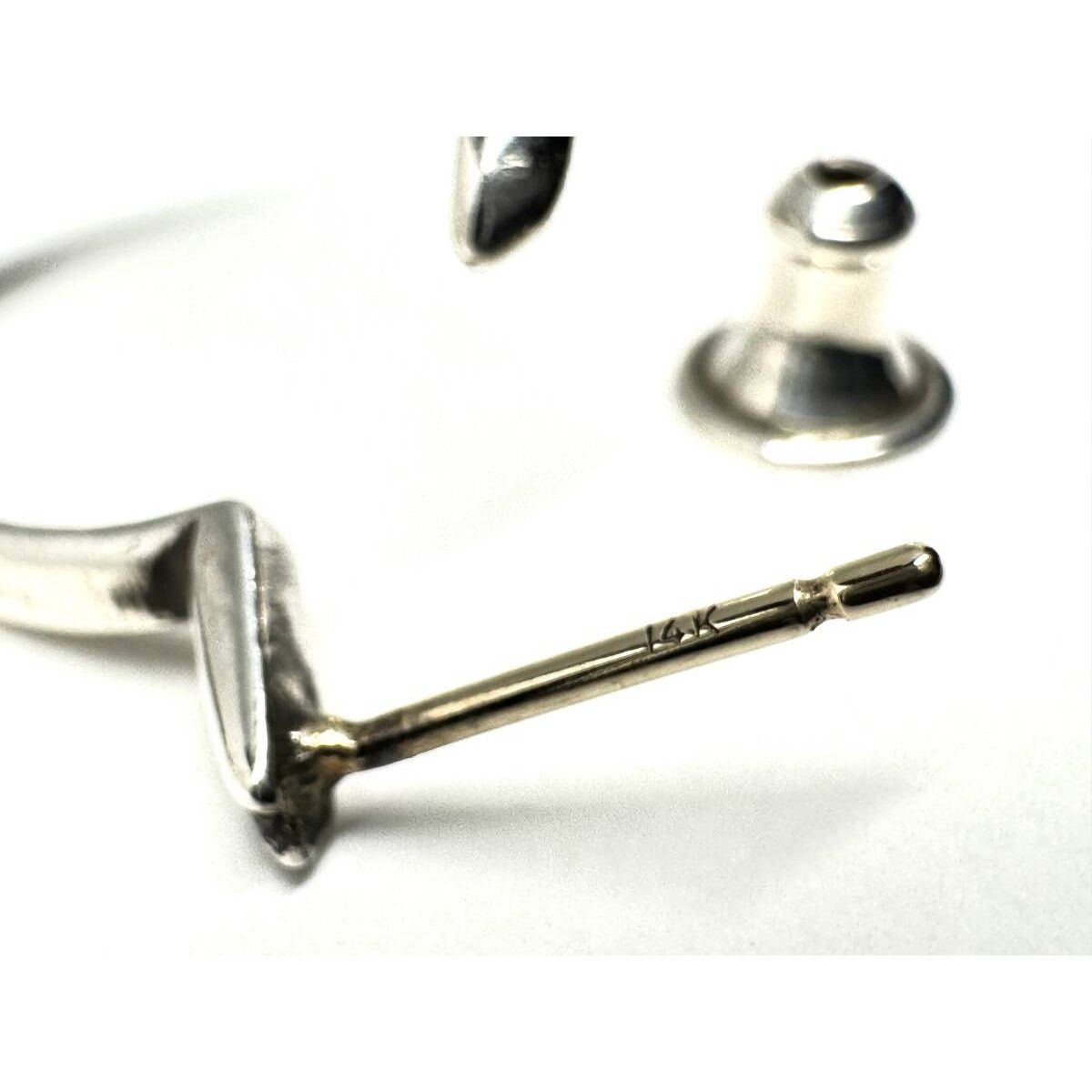 Chrome Hearts Tiny CH Cross Hoop Earring