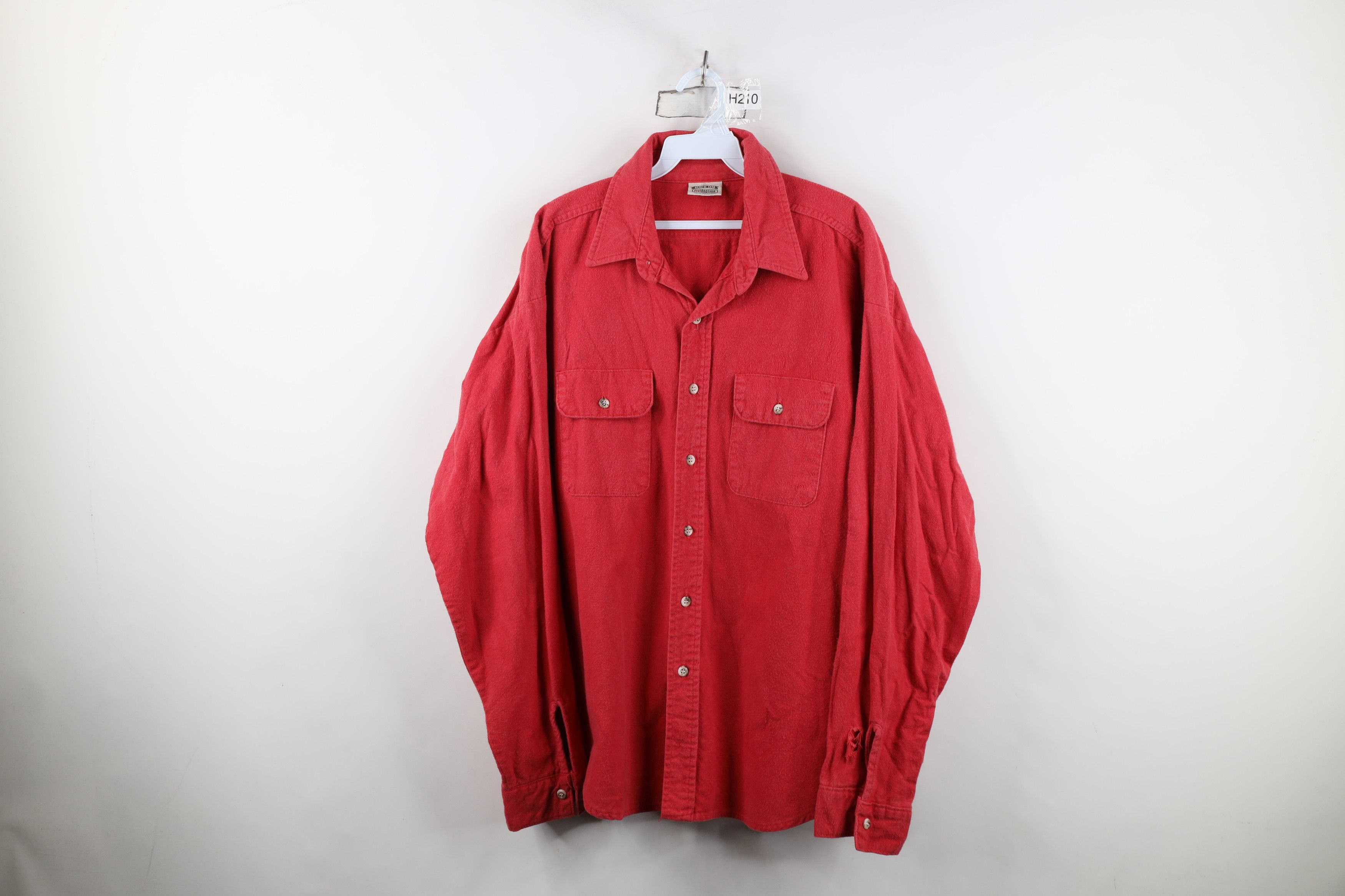 FiveBrother Vintage 70s 80s Five Brother Chamois Cloth Button Shirt USA Size US XXL / EU 58 / 5 - 1 Thumbnail