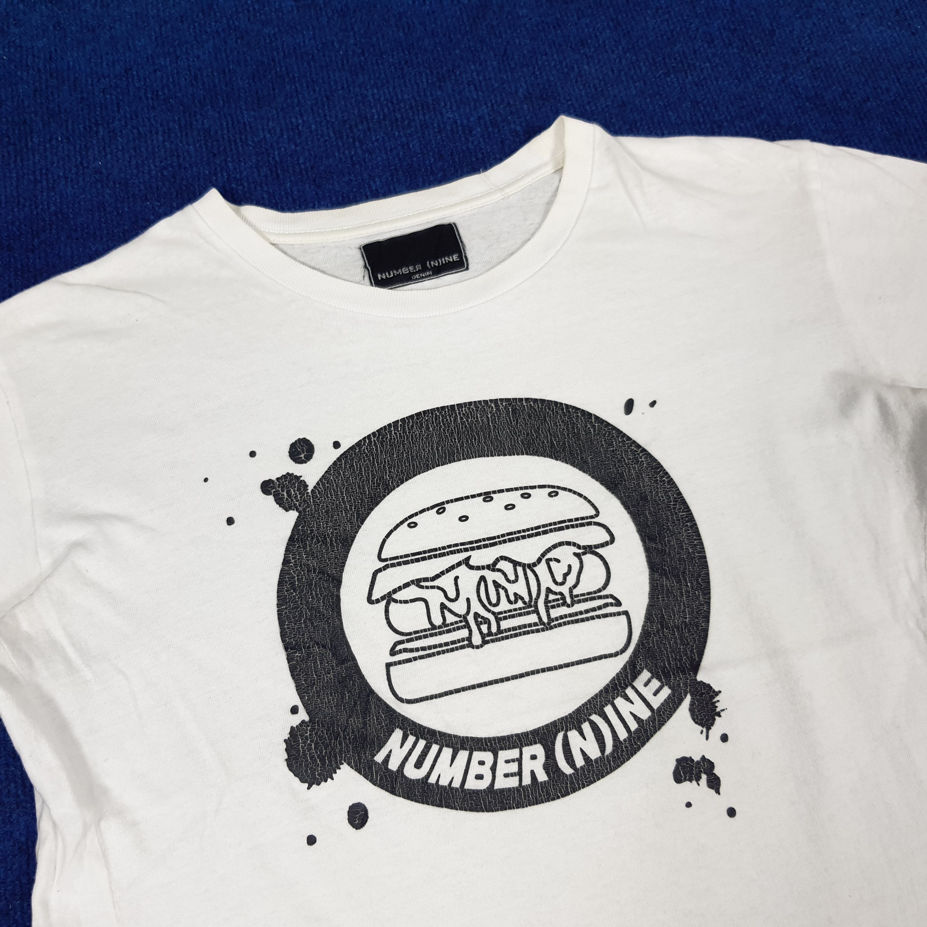 Number (N)ine × Vintage Vintage Number Nine Denim Burger Japanese Brand T-shirt Size US L / EU 52-54 / 3 - 2 Thumbnail