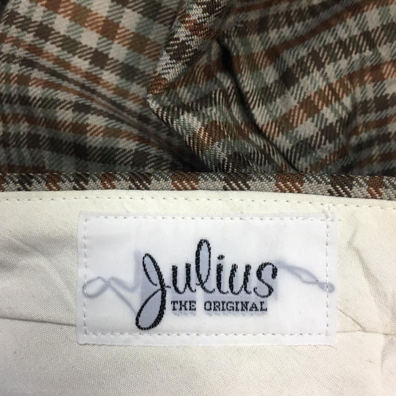 Vintage Vtg JULIUS The Original Plaid Long Pants Trousers Casual Size US 32 / EU 48 - 3 Thumbnail
