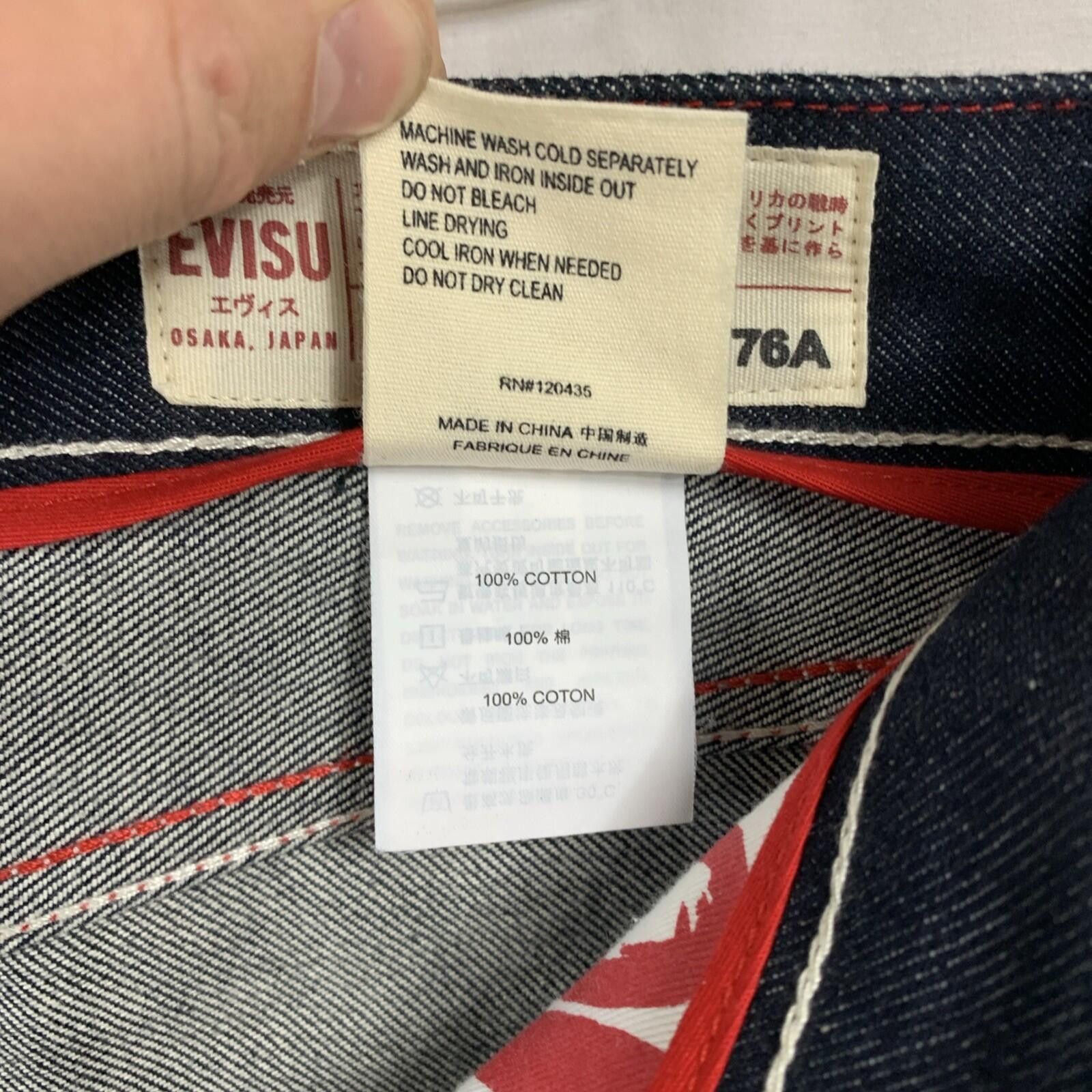 Evisu Evisu 2010 Selvedge Raw Denim Blue Jeans 32 Slim Fit Size US 32 / EU 48 - 8 Thumbnail