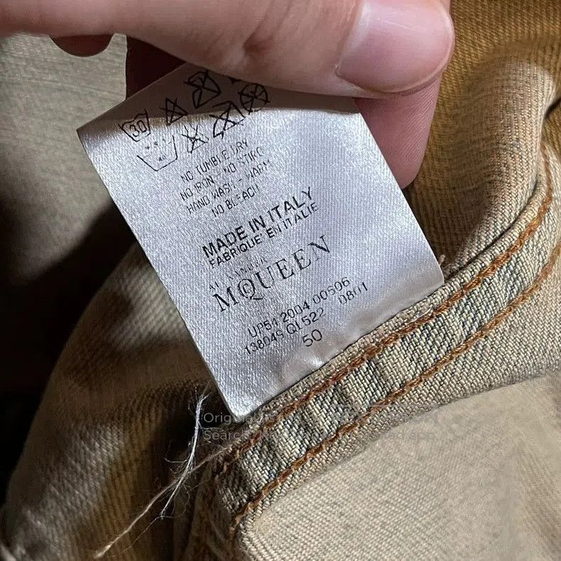 Alexander McQueen Alexander McQueen Unique Denim Jacket with Artwork. Size US L / EU 52-54 / 3 - 4 Thumbnail
