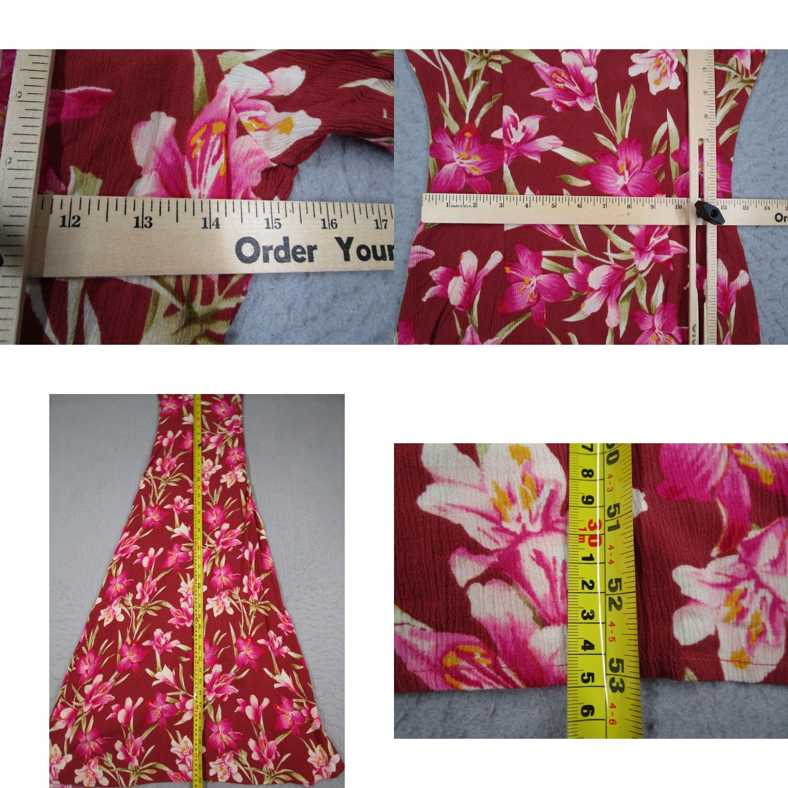 Faherty Sorrento Dress Womens Small Red Floral Button Front Maxi Sundress Summer