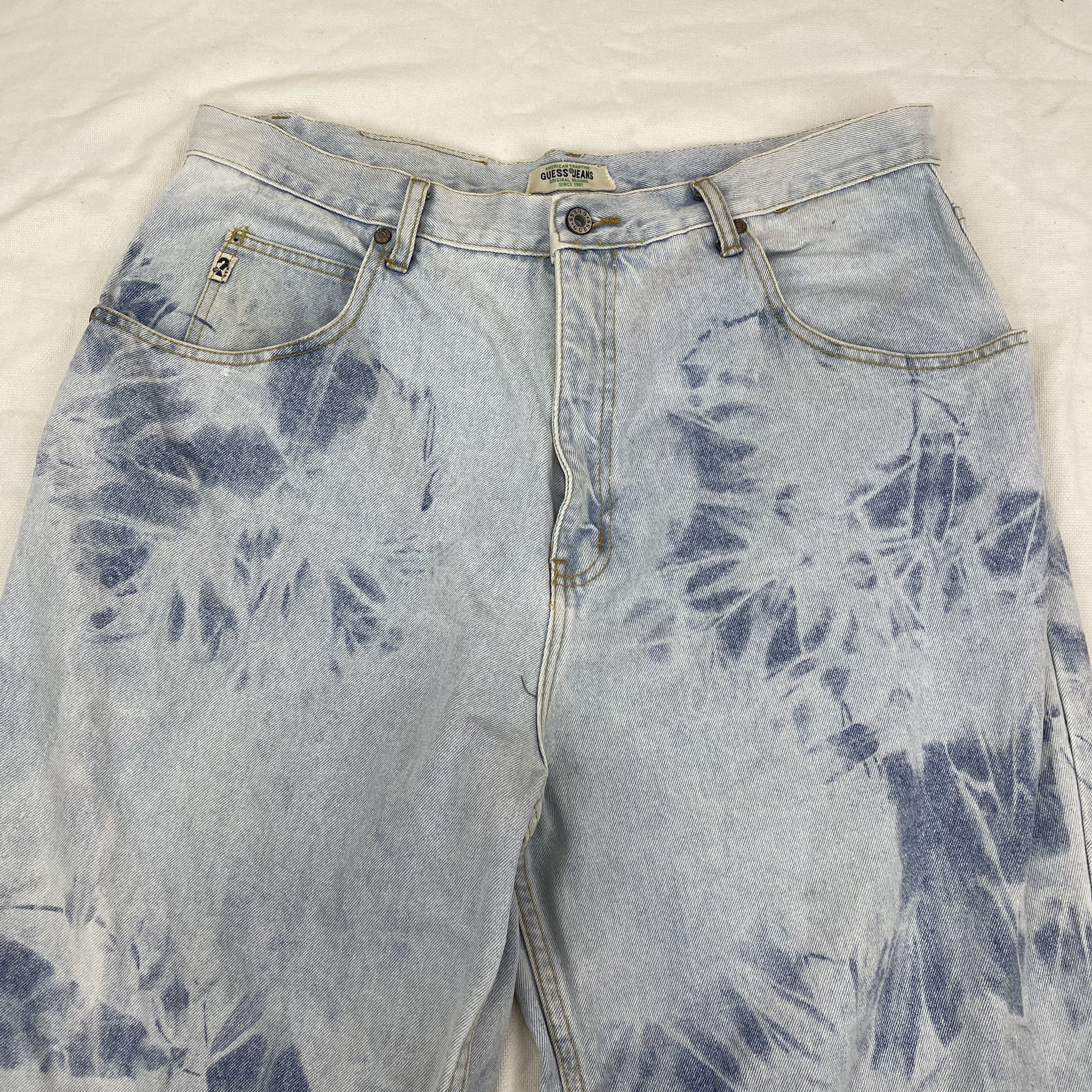 Guess 90s Vintage GUESS Custom Acid Wash Denim #1219/AQ Size US 38 / EU 54 - 2 Thumbnail