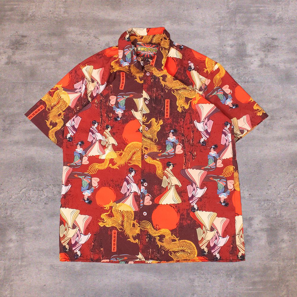 Vintage Y2K 2000s Japanese AOP Hawaiian Camp Collar Shirt Size US M / EU 48-50 / 2 - 1 Thumbnail