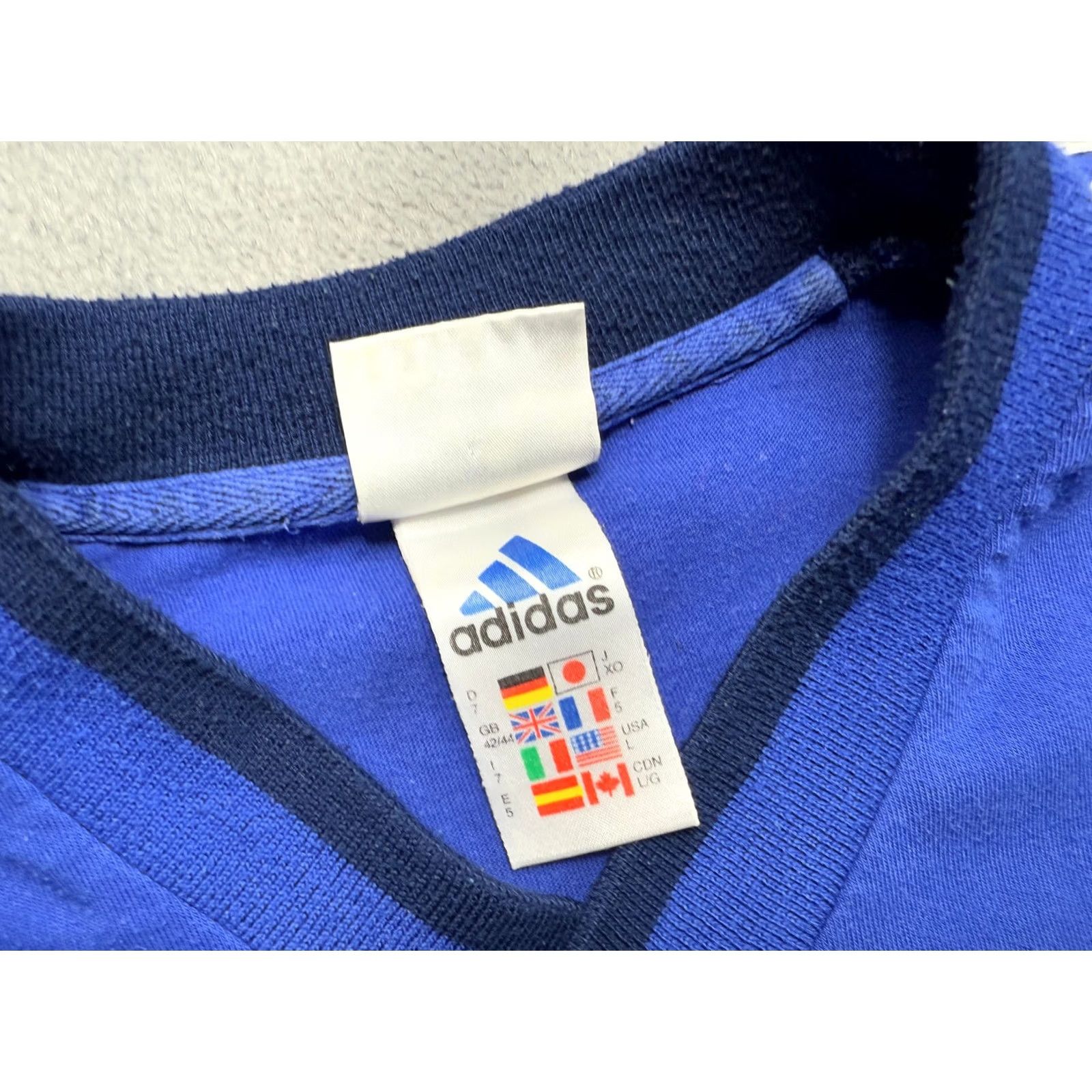 Adidas adidas Aktivriege Agelsee shirt 1999 Blue size L mens Size US L / EU 52-54 / 3 - 5 Thumbnail