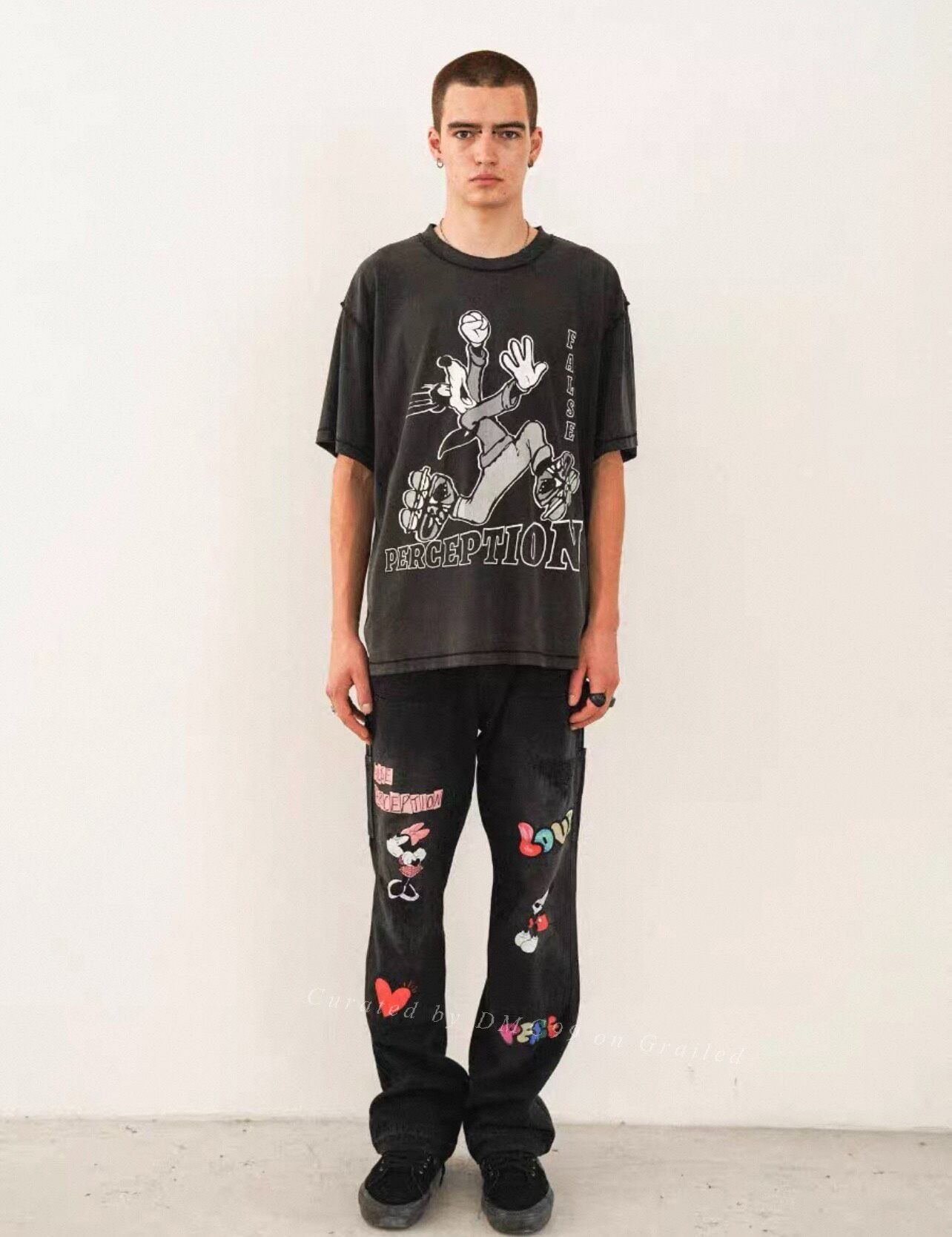 Carhartt False Perception Minnie Mickey Graffiti Jeans Size US 34 / EU 50 - 1 Thumbnail