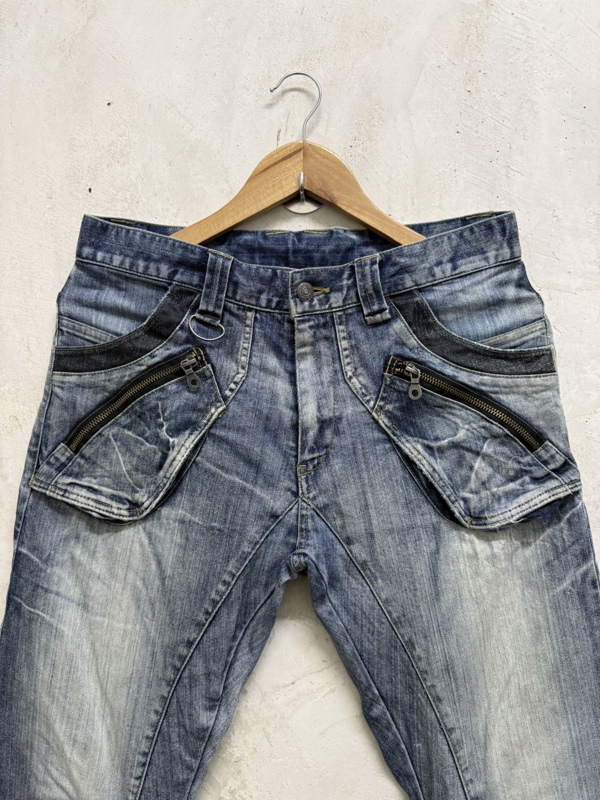Le Grande Bleu (L.G.B.) ☠️ Archival PPFM lgb style Bondage Curved Denim Size US 32 / EU 48 - 3 Thumbnail