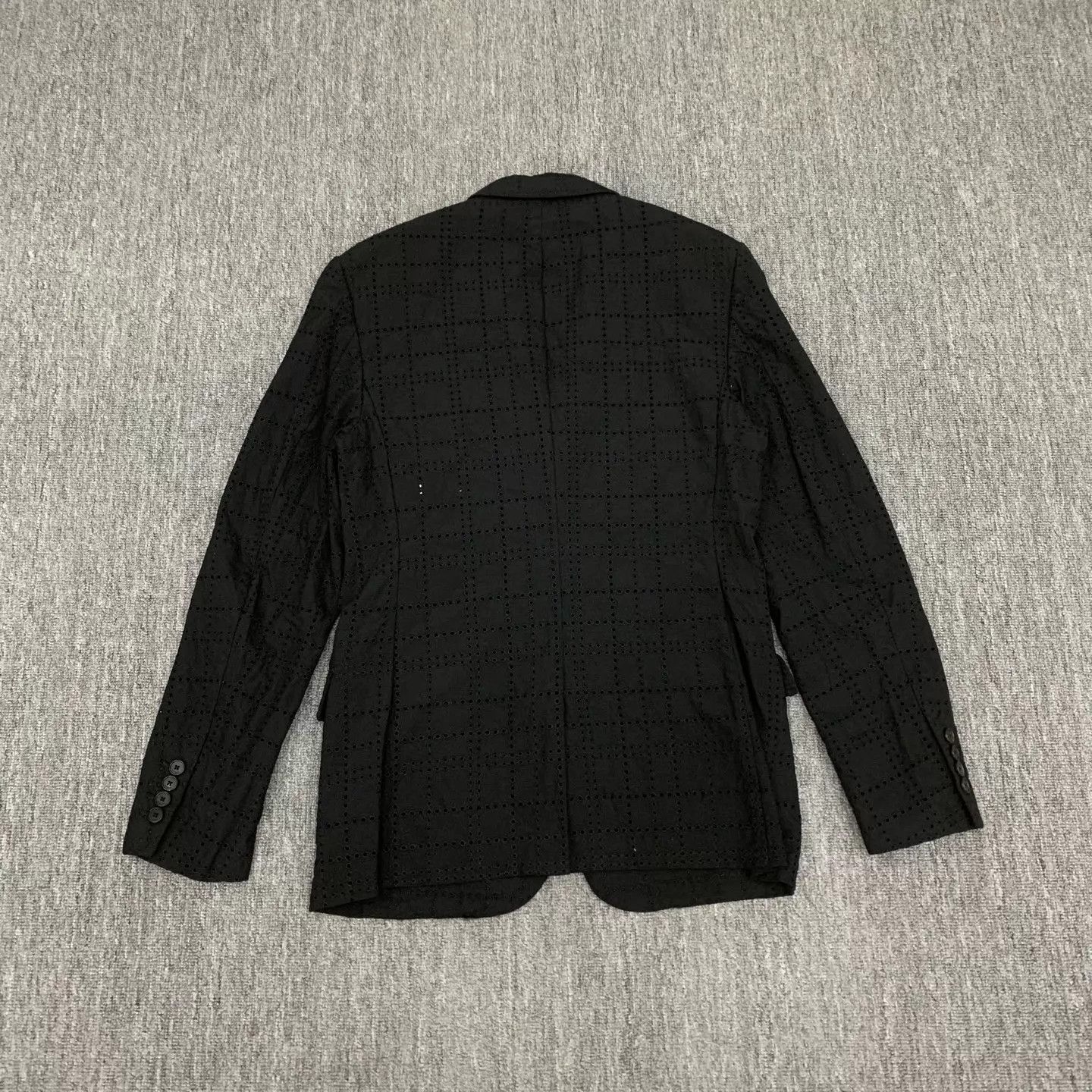 Givenchy Givenchy Black Cutout Runway Wool Blazer 48 95 New Size 48S - 2 Thumbnail