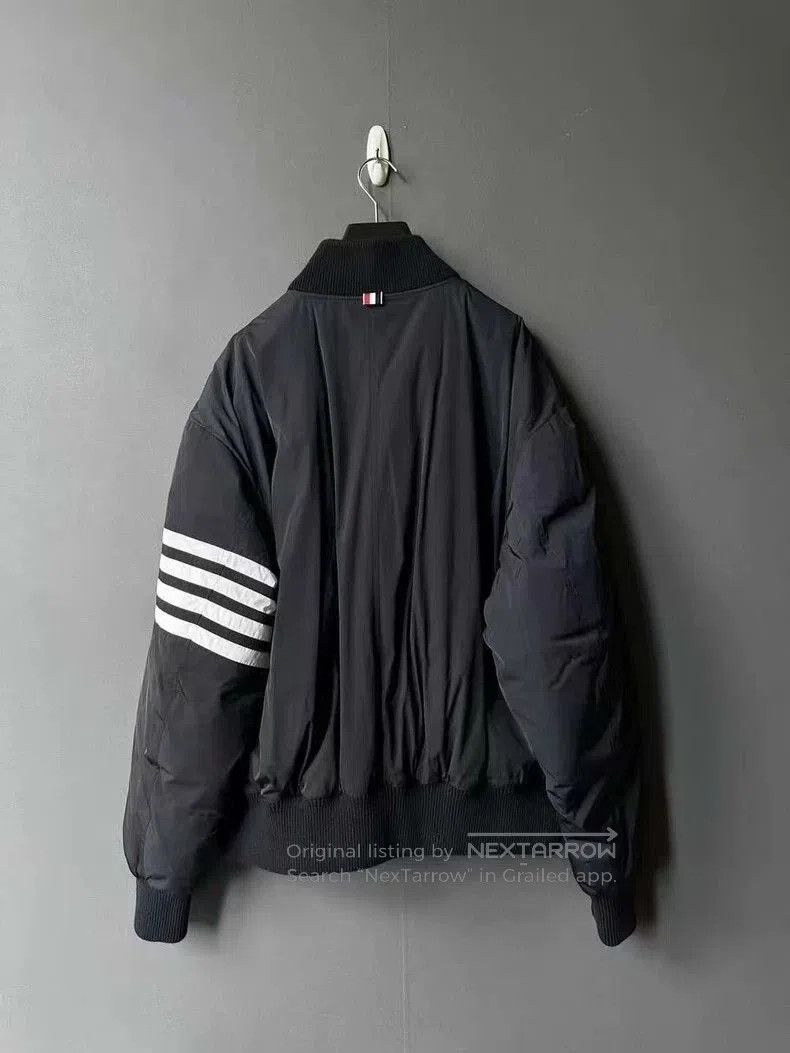 Thom Browne TB 4-Stripe Black Down Jacket. Size US L / EU 52-54 / 3 - 2 Thumbnail