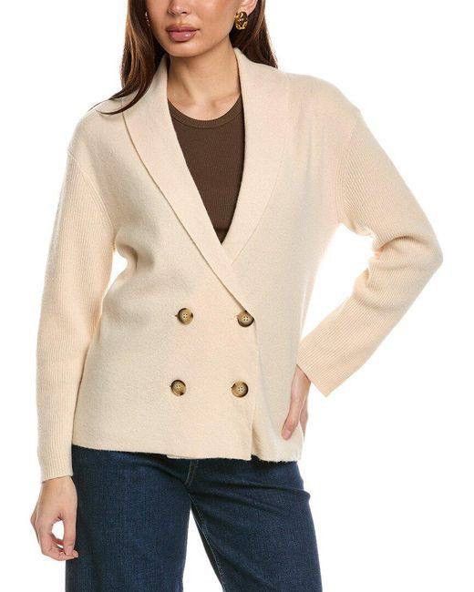 Reiss Reiss Sara Women's Wool/Cashmere Double Breasted Cardigan, M Size M / US 6-8 / IT 42-44 - 20 Thumbnail