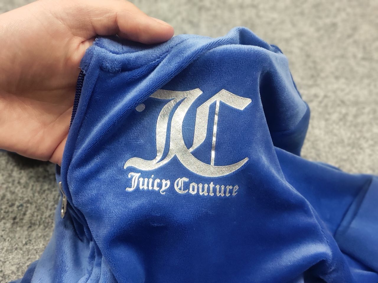 Juicy Couture Juicy Couture Blue Graphic velour zip Hoodie Vintage Y2k Size XL / US 12-14 / IT 48-50 - 10 Thumbnail