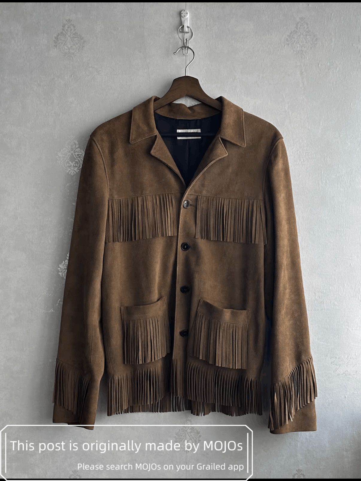 Sz 48 Saint Laurent Paris 15SS Suede Western Jacket mojos38