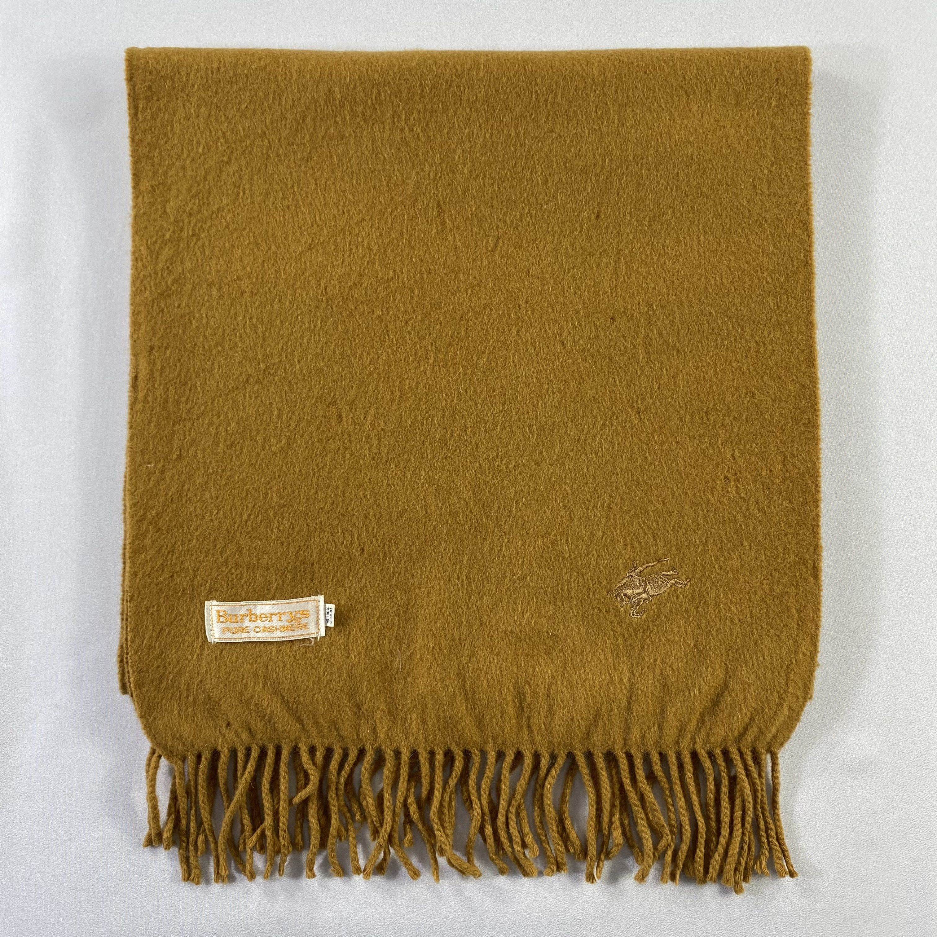 Burberry × Vintage Vintage Burberry Scarf Neck Wrap Cashmere Muffler Size ONE SIZE - 9 Thumbnail