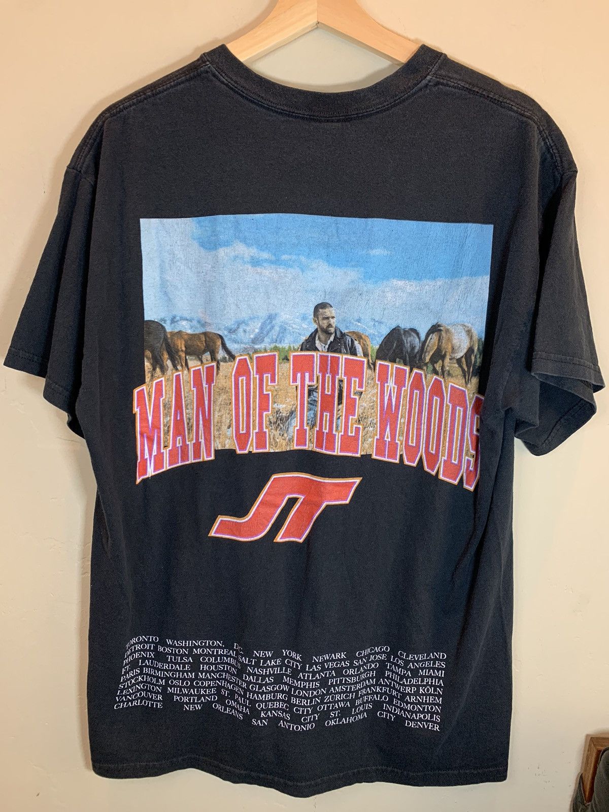 Band Tees × Designer × Heron Preston RARE* Heron Preston Justin Timberlake Man Of The Woods Shirt Size US L / EU 52-54 / 3 - 2 Thumbnail