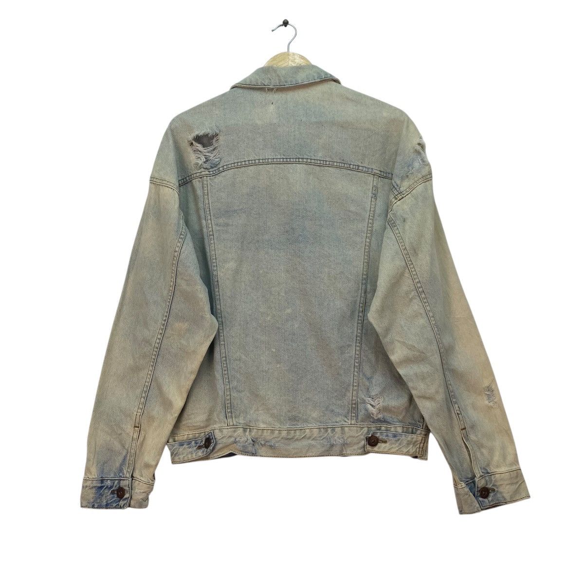 Zara 💥Zara Denim Man Distressed Jacket Size US M / EU 48-50 / 2 - 2 Thumbnail