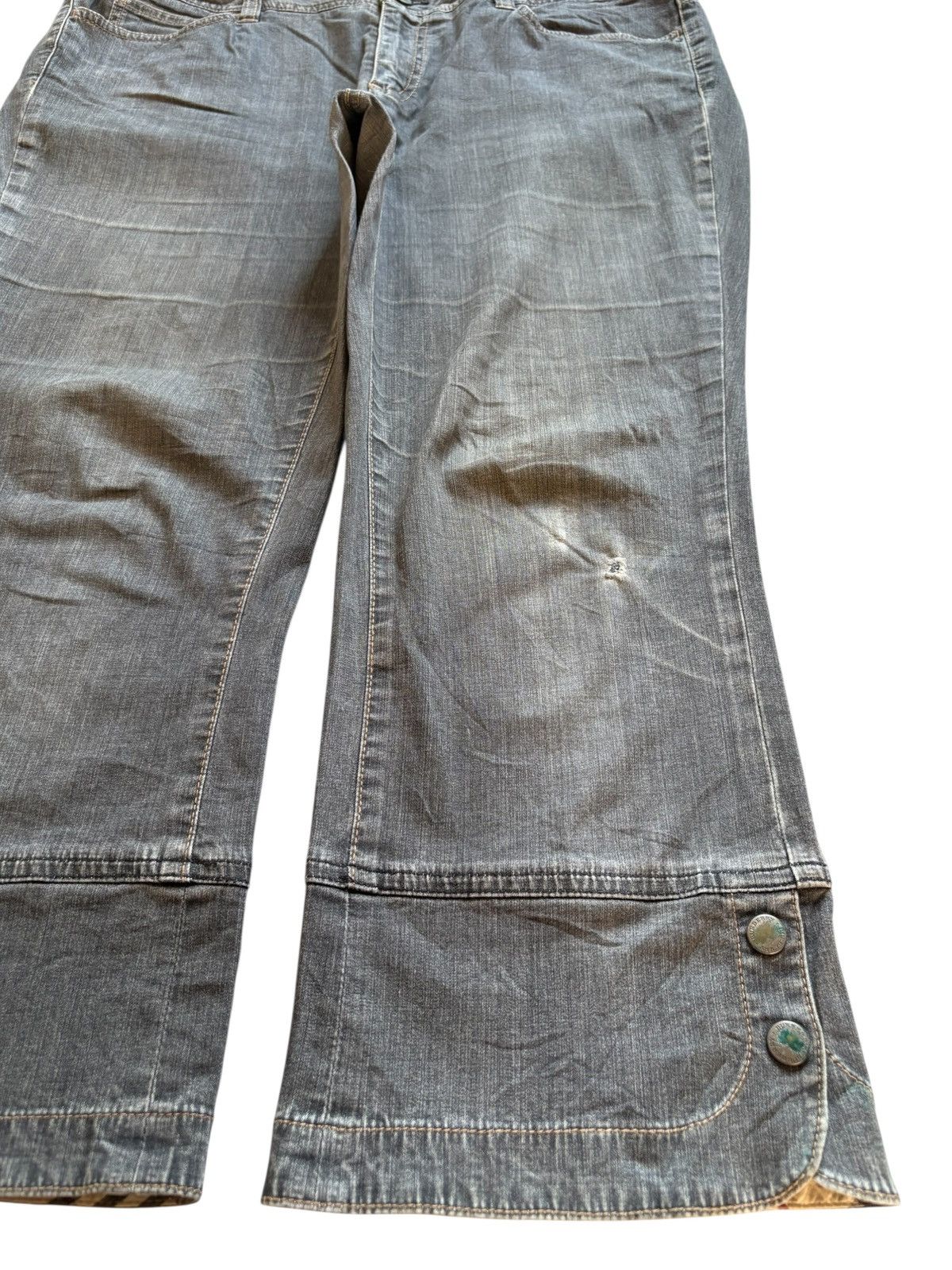 Burberry × Designer Vintage Burberry London Mud Wash Distressed Rip Baggy Jean Size US 36 / EU 52 - 7 Thumbnail