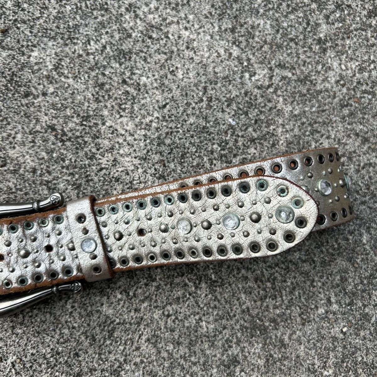 Vintage Vintage studded leather belt (Kapital Style) Size ONE SIZE - 6 Thumbnail