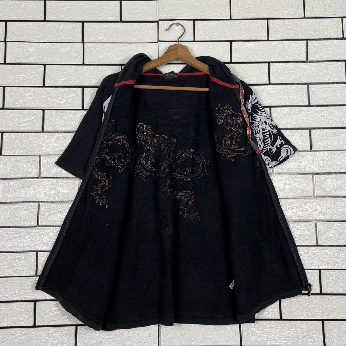 Japanese Brand M. Board Dragon Sukajan Short Sleeve Hoodie Size US M / EU 48-50 / 2 - 12 Thumbnail