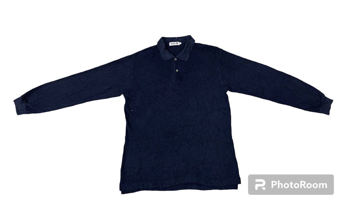 90s ISSEY MIYAKE SMALL LOGO POLO SHIRT LONG SLEEVE