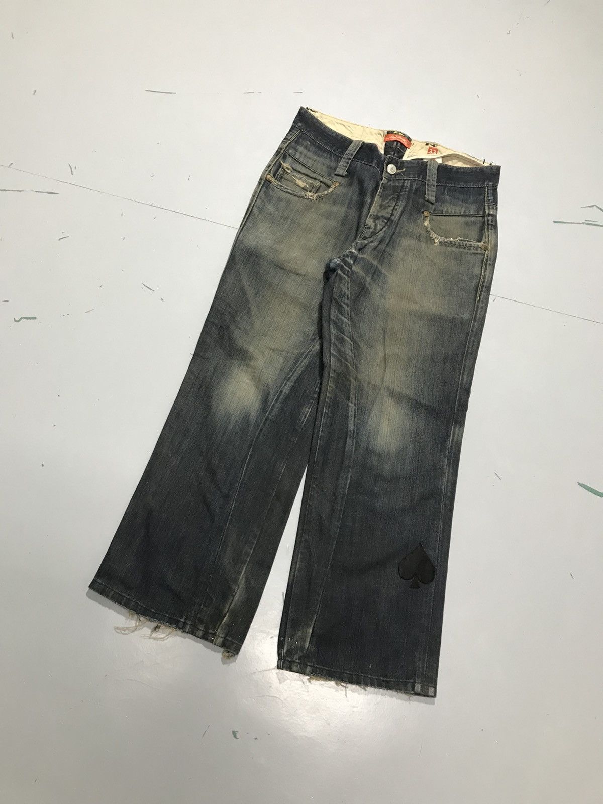 Ed Hardy Vintage ed hardy damaged denim Size US 34 / EU 50 - 3 Thumbnail