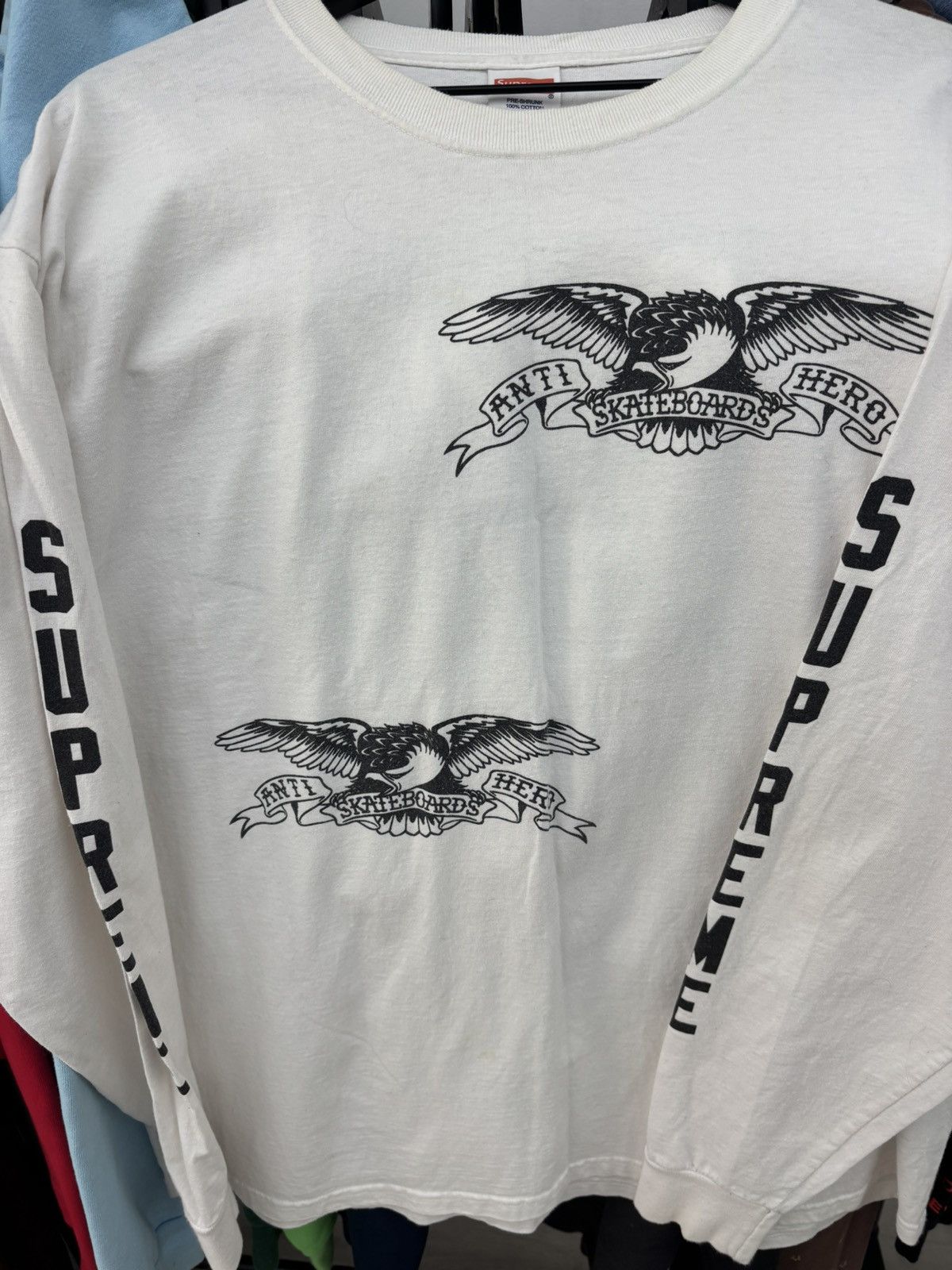 Antihero × Supreme SUPREME X ANTIHERO LONG SLEEVE TEE Size US XL / EU 56 / 4 - 4 Thumbnail