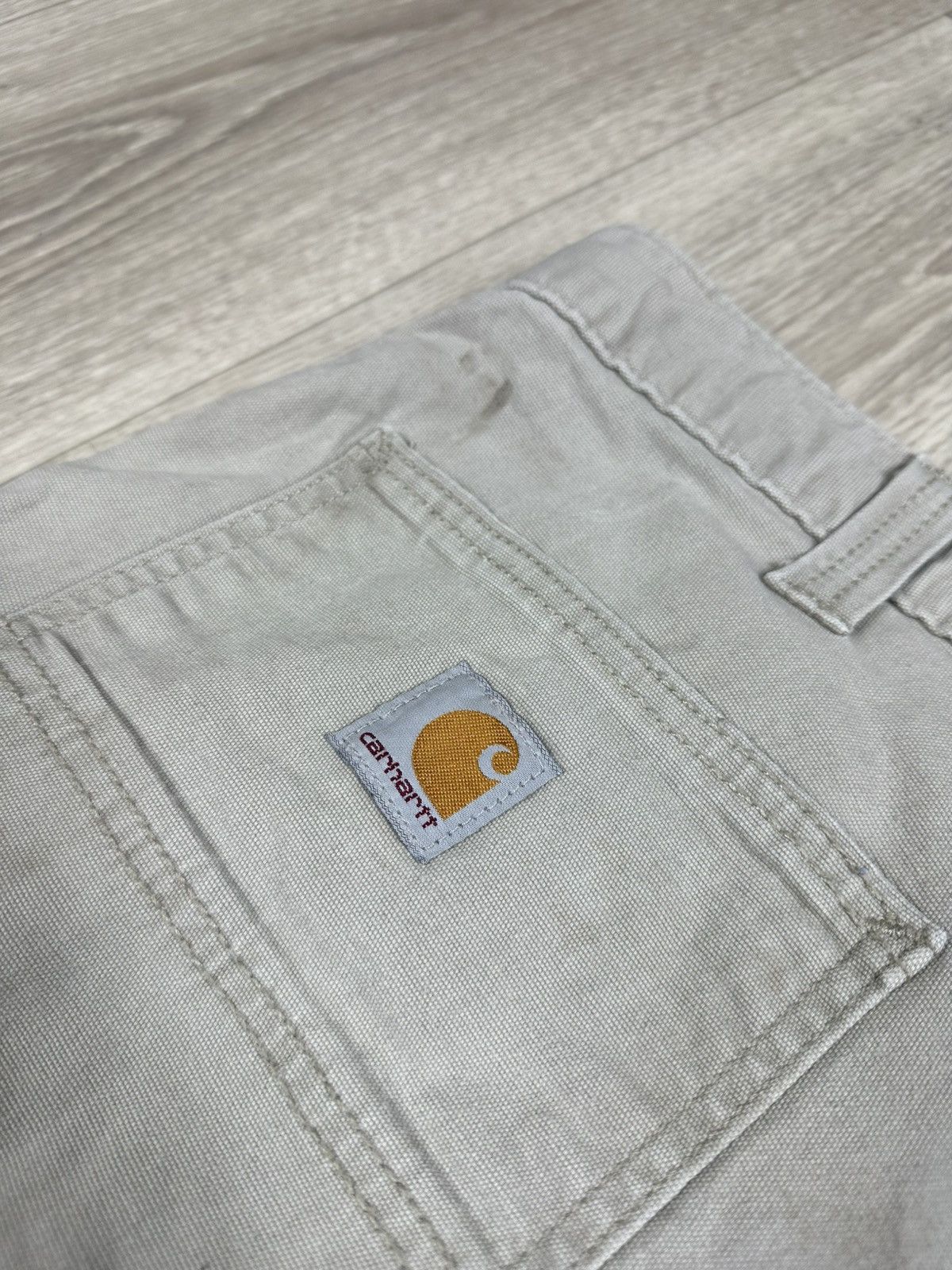 Carhartt × Vintage Vintage Carhartt Distressed Work Shorts Double Logo Size US 40 / EU 56 - 4 Thumbnail