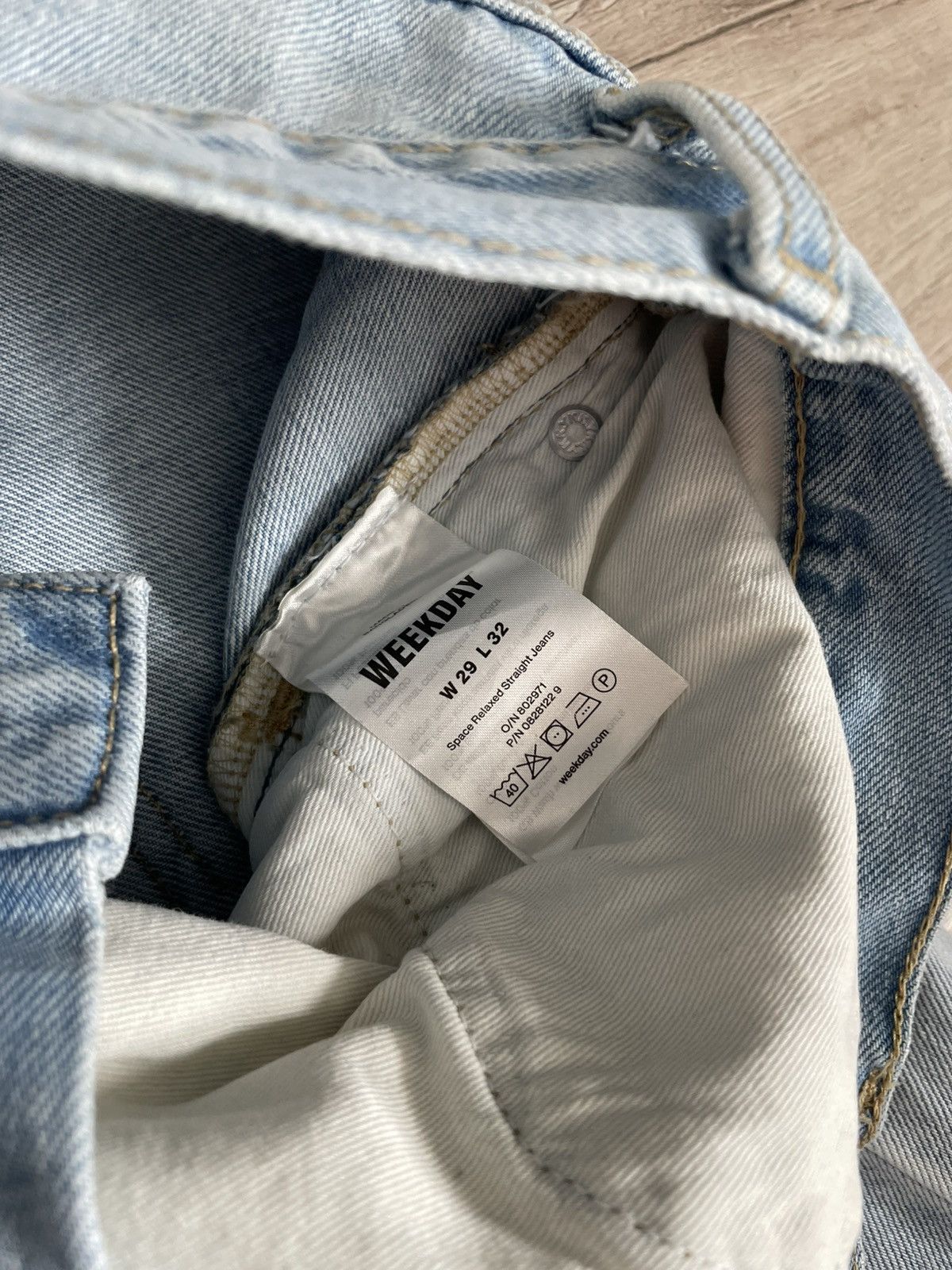 Designer × Weekday Pant Weekday Space Denim Astro Jeans Rela Straight 29x32 Y2k Size US 30 / EU 46 - 14 Thumbnail