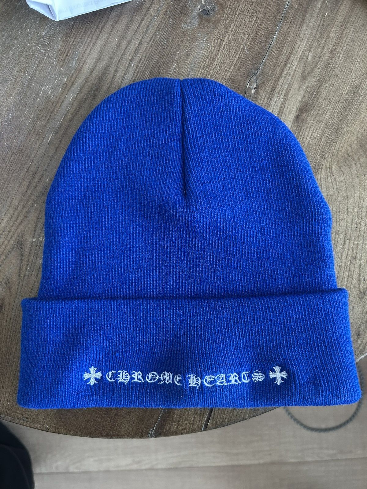 Chrome Hearts Blue Chrome Hearts Beanie Size ONE SIZE - 2 Thumbnail