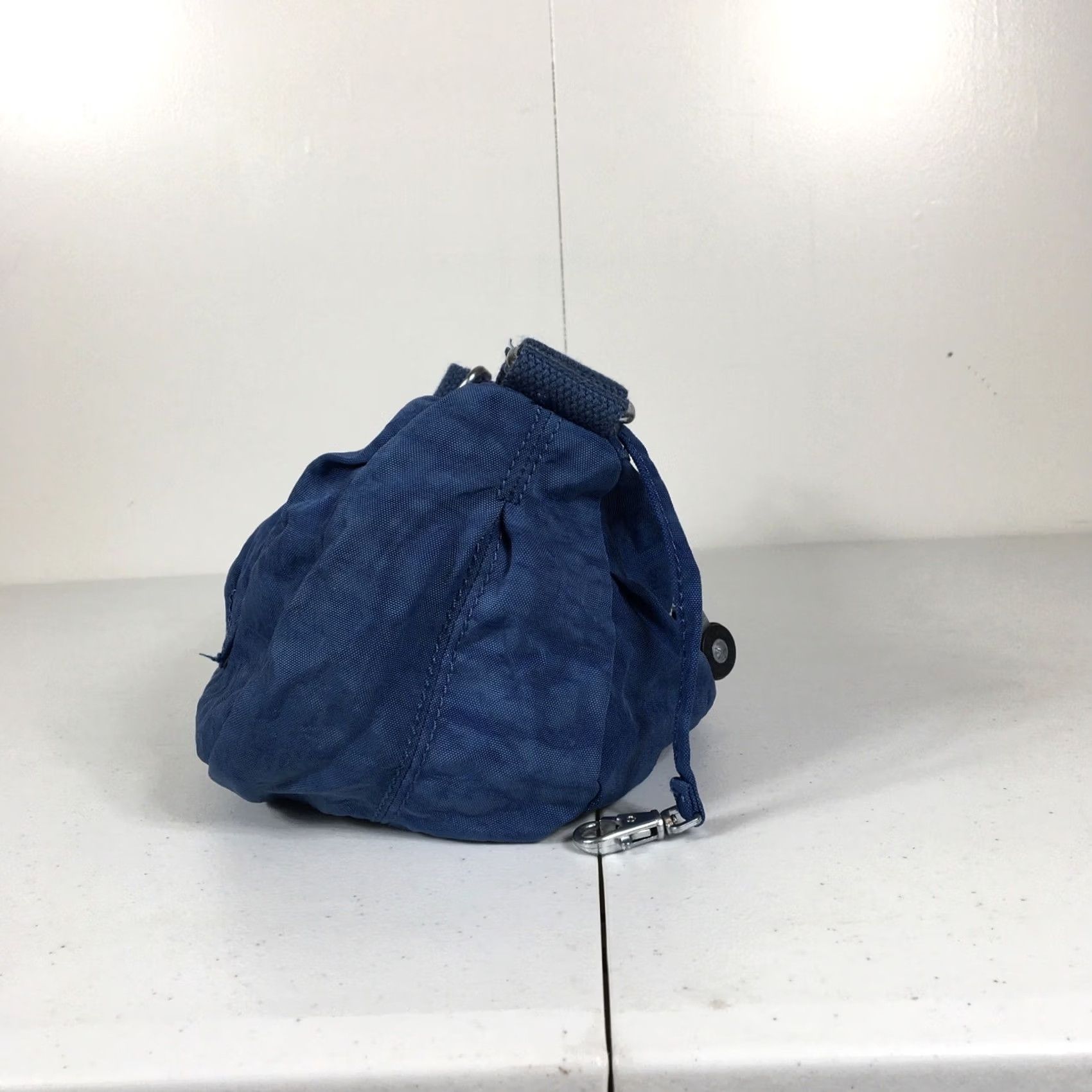Vintage VINTAGE Kipling Dark Blue Mini Hobo Handbag Purse Shoulder Bag Zip 90s Women’s Size ONE SIZE - 5 Thumbnail