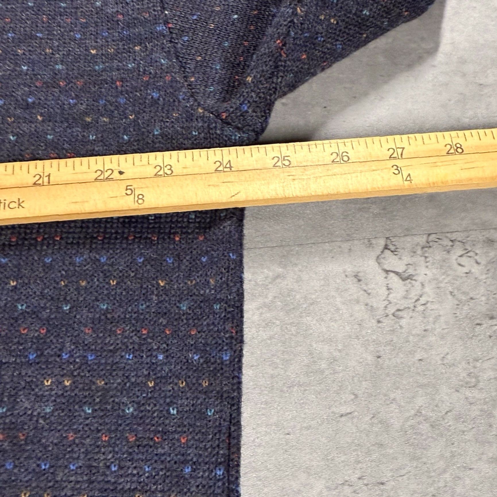 Vintage VINTAGE Woolmark Sweater Mens XL Navy Blue Polka Dot Rainbow 80s Preppy Minimal Size US XL / EU 56 / 4 - 6 Thumbnail