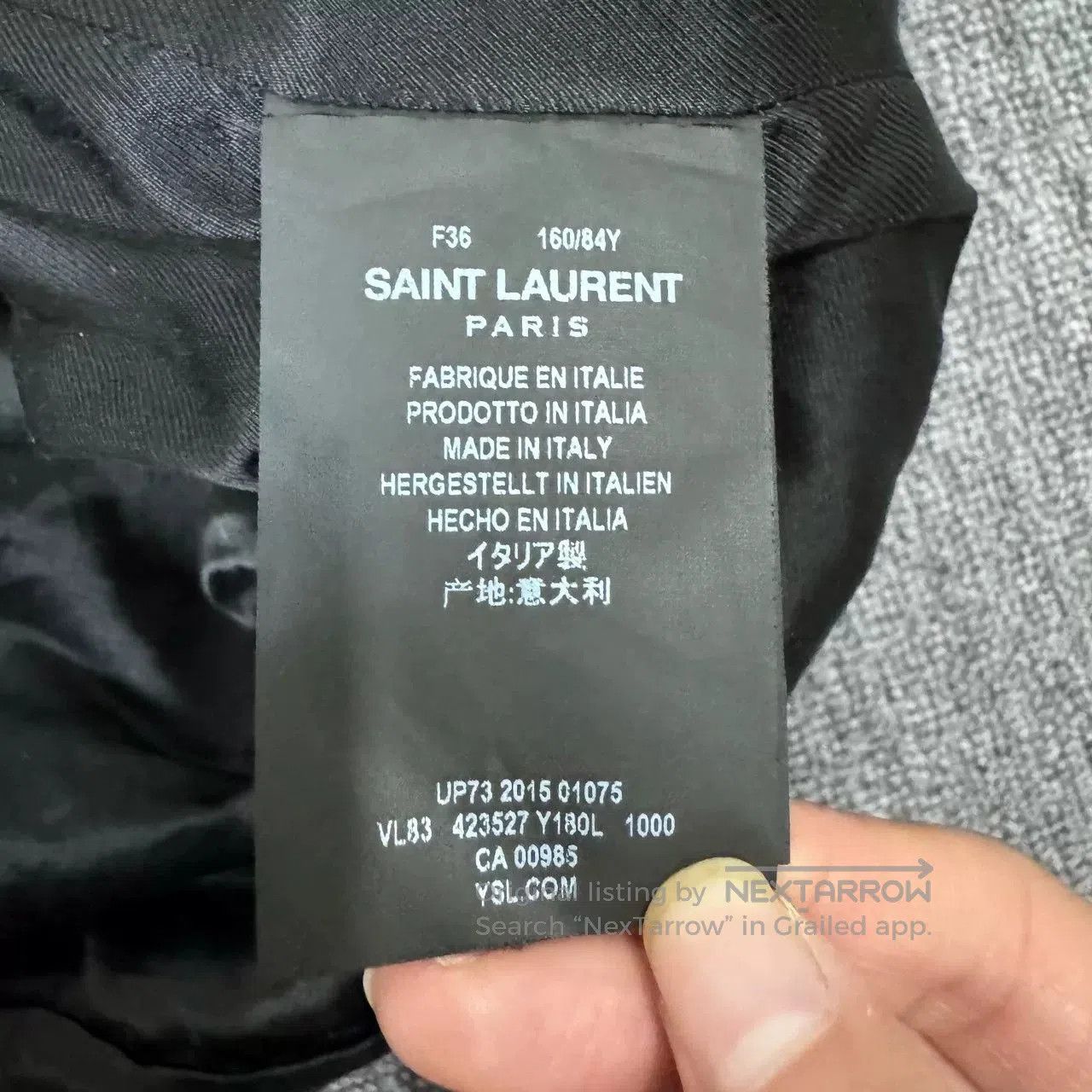 Saint Laurent Paris Saint Laurent Black Varsity Leather Jacket. Size US M / EU 48-50 / 2 - 7 Thumbnail