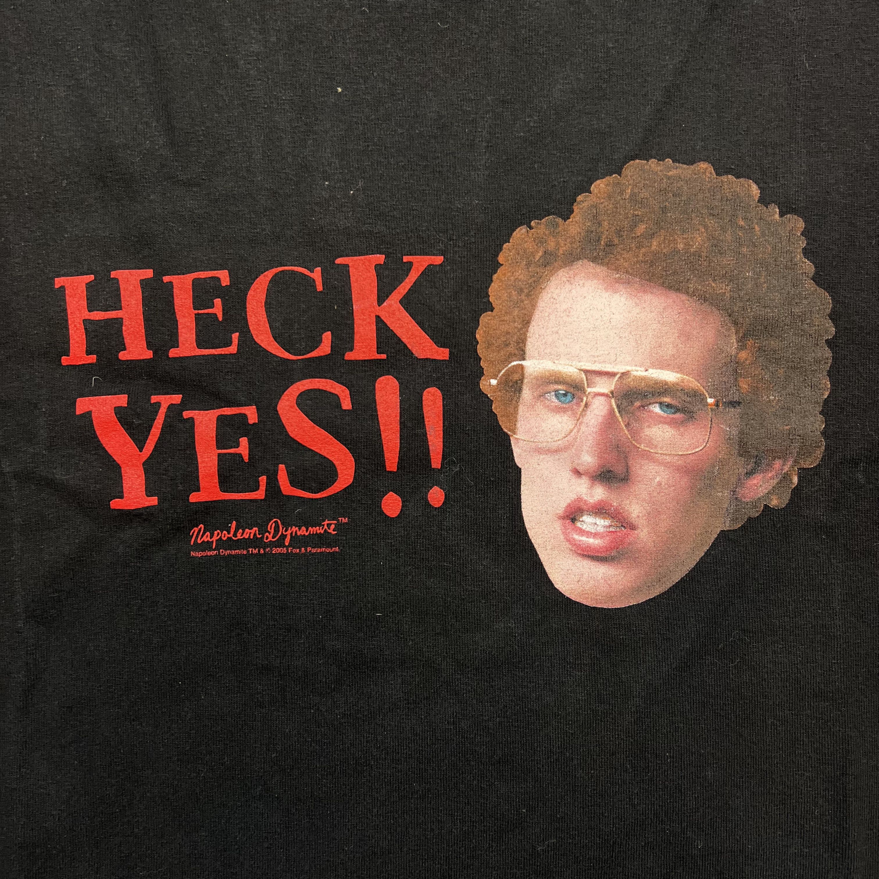 Vintage 2005 Napoleon Dynamite “Heck Yes” T Shirt Size US XXL / EU 58 / 5 - 2 Thumbnail