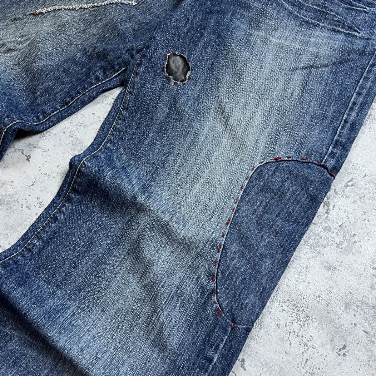Just Cavalli 00s Just Cavalli Vintage Y2K Distressed Baggy Glamour Jeans Size US 32 / EU 48 - 6 Thumbnail