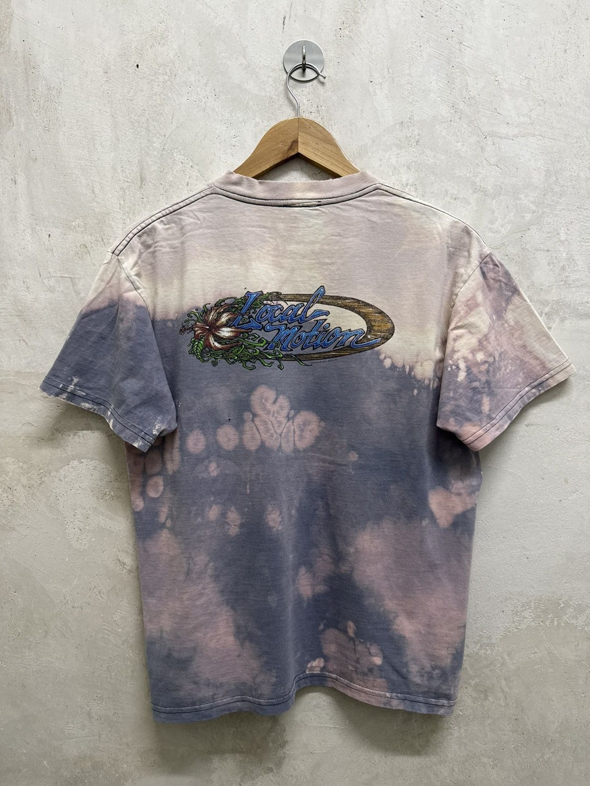Vintage Thrashed Faded Vintage 90s Local Motion Hawaiian Surf Tee Size US S / EU 44-46 / 1 - 1 Thumbnail