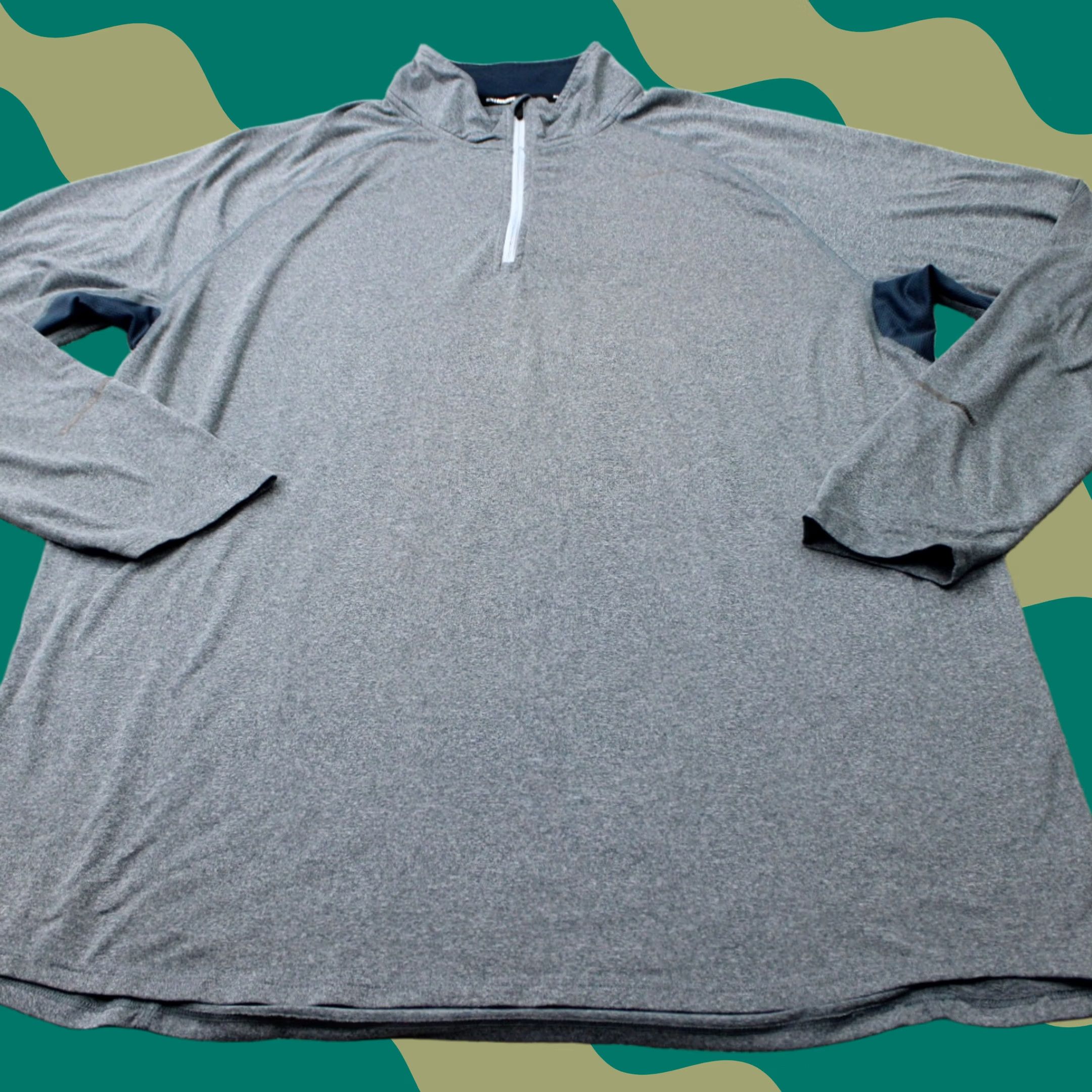 Nike Nike Running Sweatshirt Men XL Gray Dri-Fit 1/4 Zip Long Sleeve Pullover Size US XL / EU 56 / 4 - 1 Thumbnail