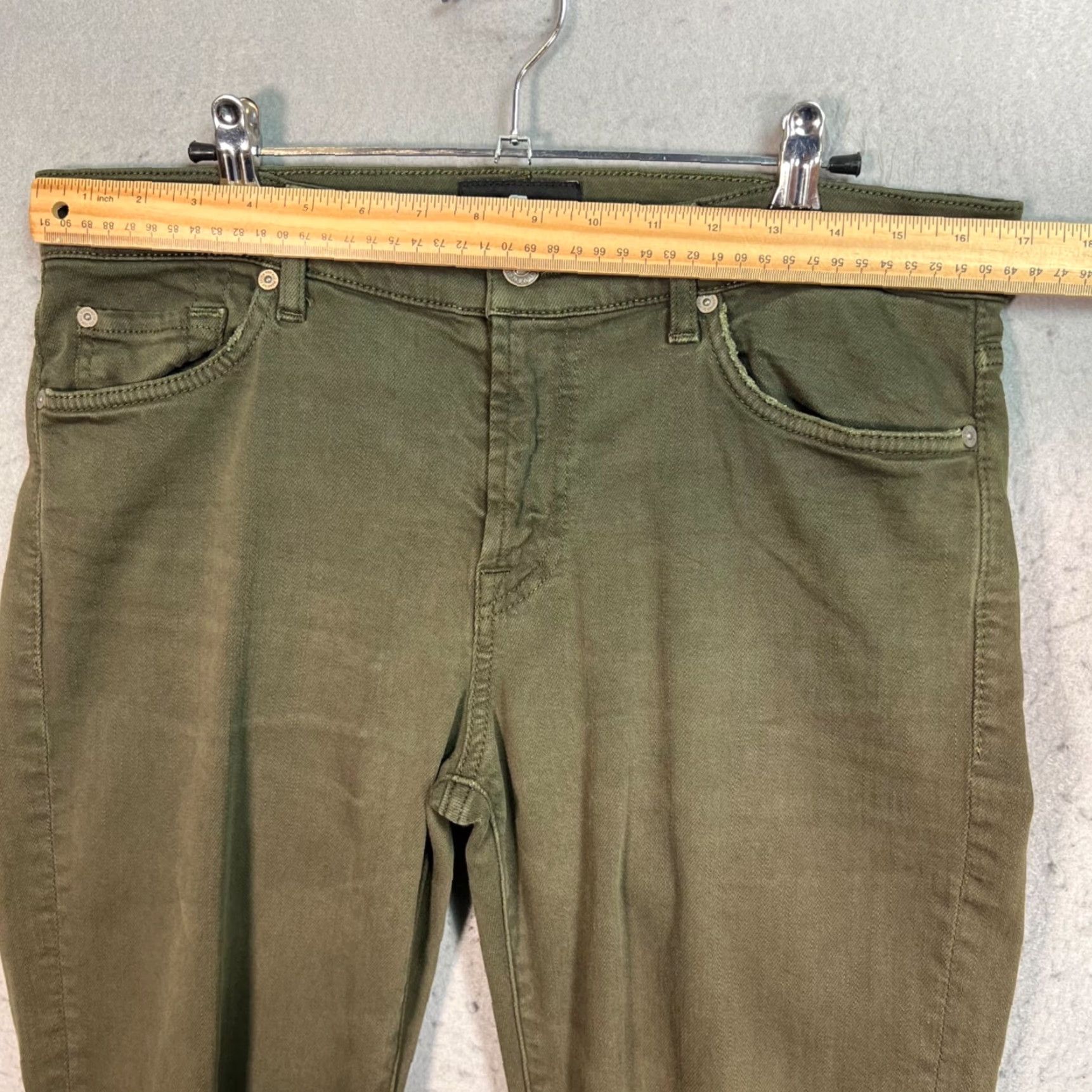 7 For All Mankind 7 For All Mankind Mens Pants Size 33 Green Slim Fit Slimmy Luxe Performance Size US 33 - 6 Thumbnail
