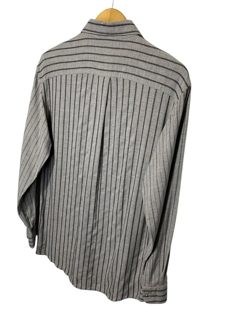 Givenchy 2000s Givenchy paris stitches stripe blue sapphire shirt Size US M / EU 48-50 / 2 - 9 Thumbnail