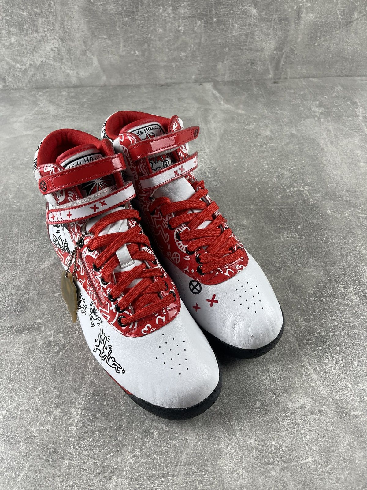 Reebok Reebok × Keith Haring Freestyle Hi 2013 Limited Edition Size US 8.5 / IT 38.5 - 7 Thumbnail