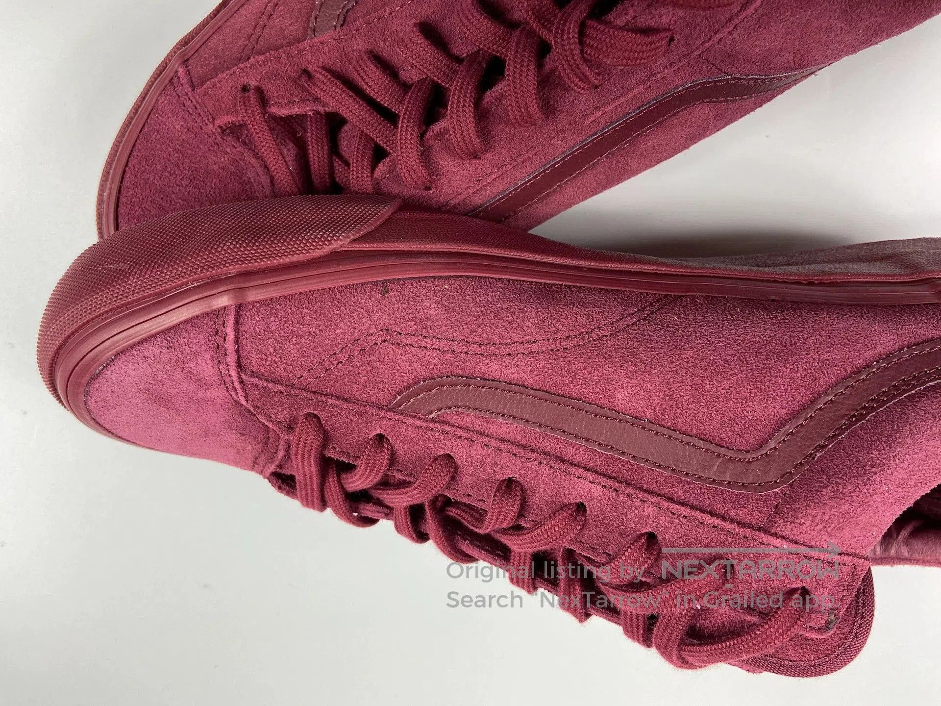 Wtaps vans sk8 hi sneakers in rich burgundy. Size US 10 / EU 43 - 8 Thumbnail