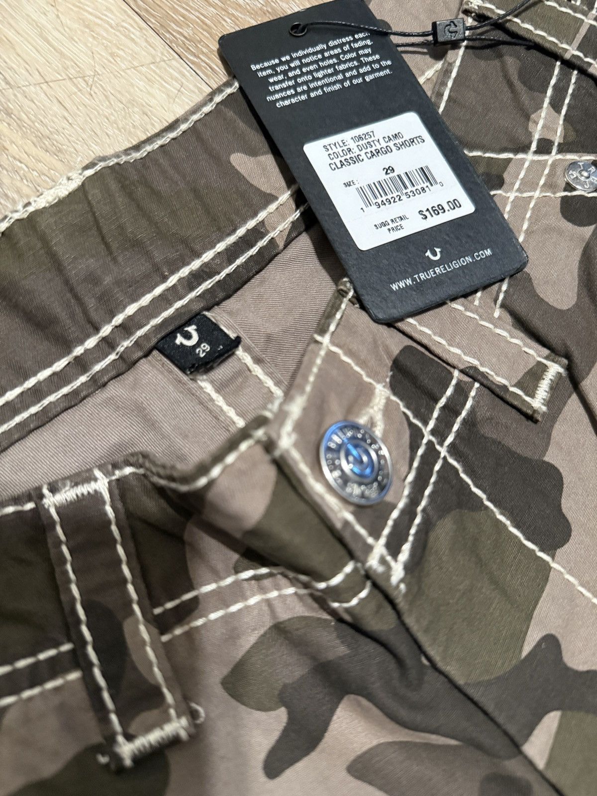 True Religion True Religion Camo Cargo Shorts Size US 29 - 3 Thumbnail